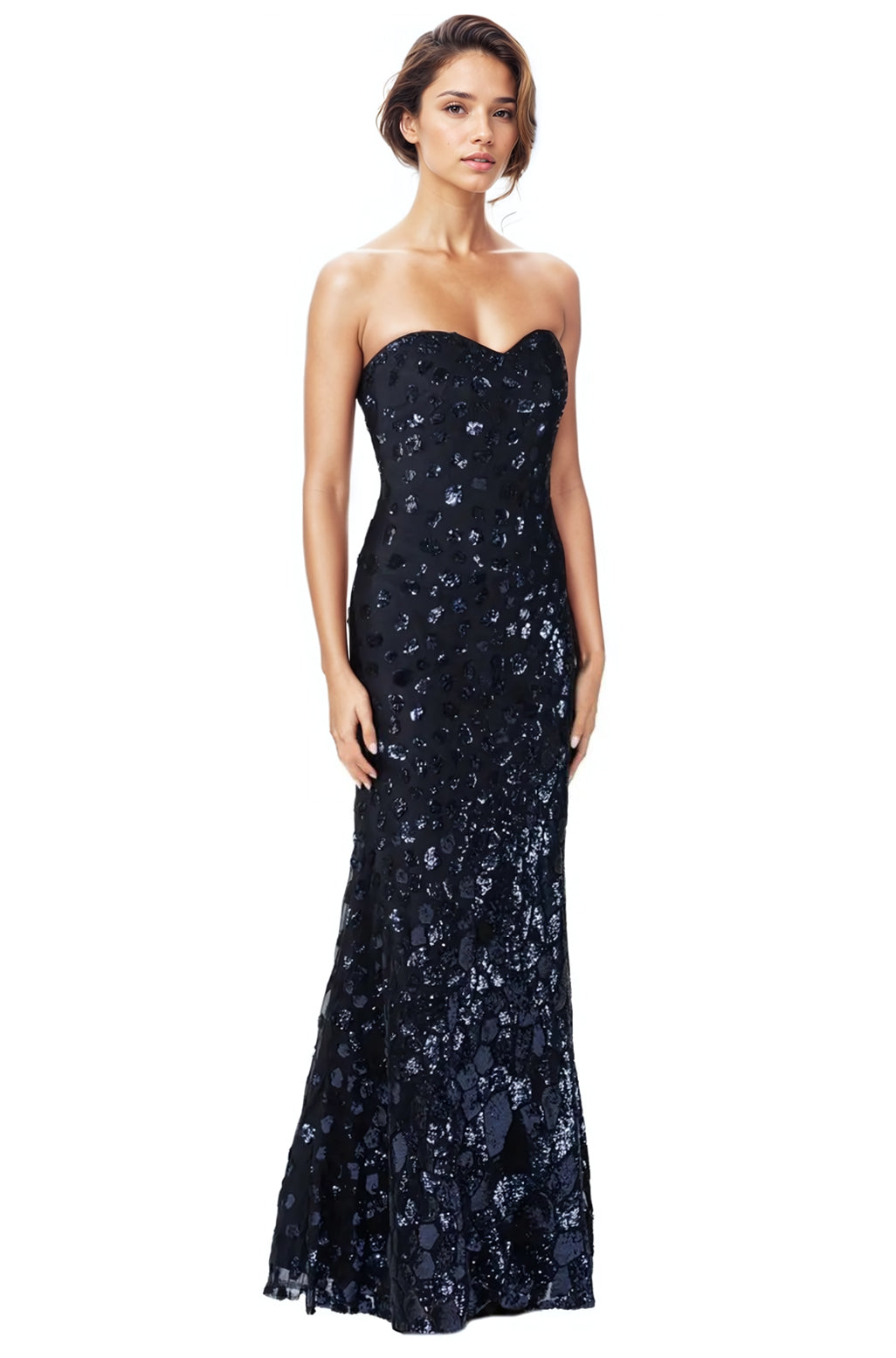 Strapless Fit and Flare Gown (STORE STOCK MANHASSET) Gown Rene Ruiz Collection