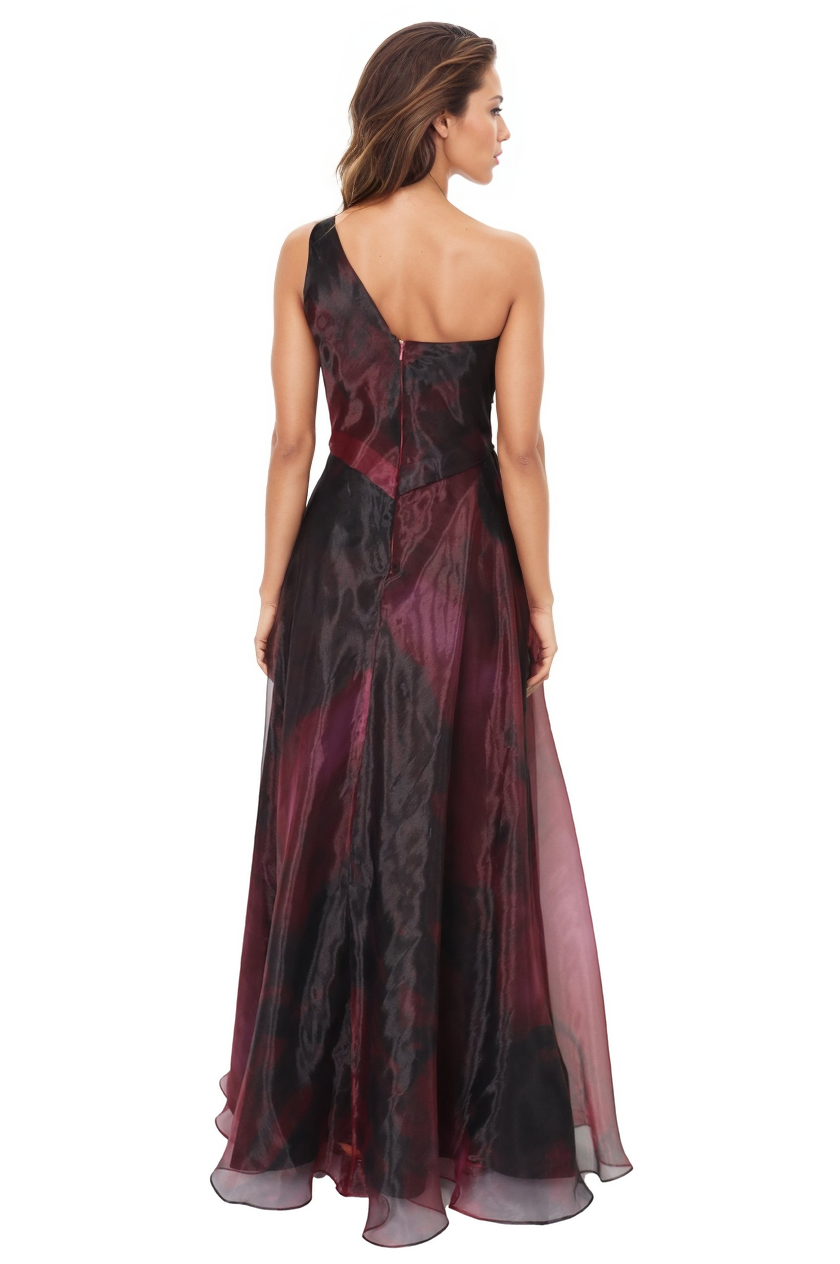 One Shoulder A-line Organza Gown Gown Rene Ruiz Collection