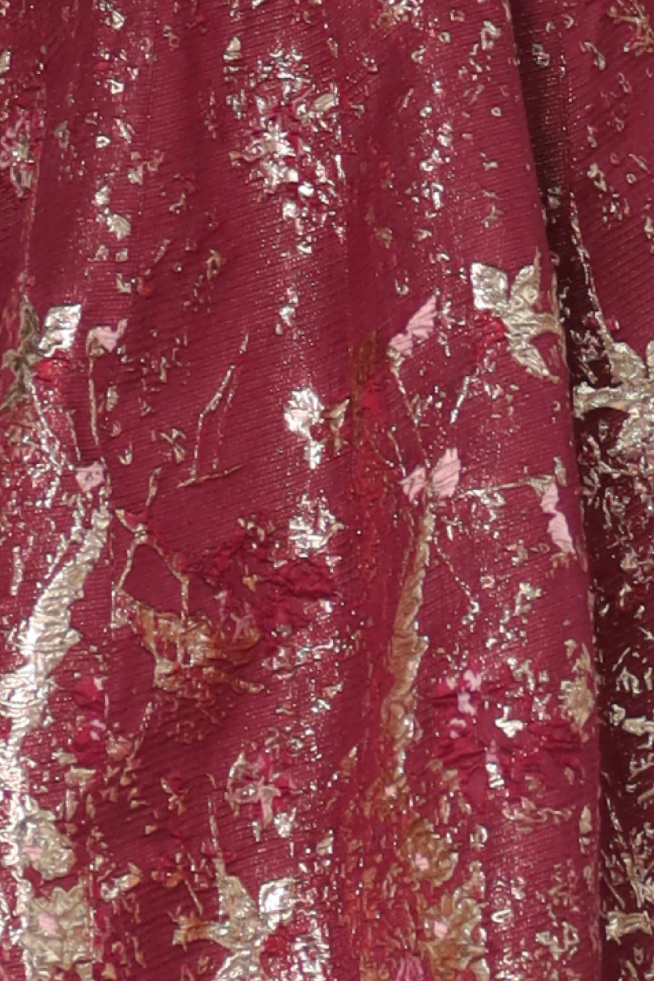 Strapless Textured Brocade A-Line Cocktail Cocktail Rene Ruiz Collection