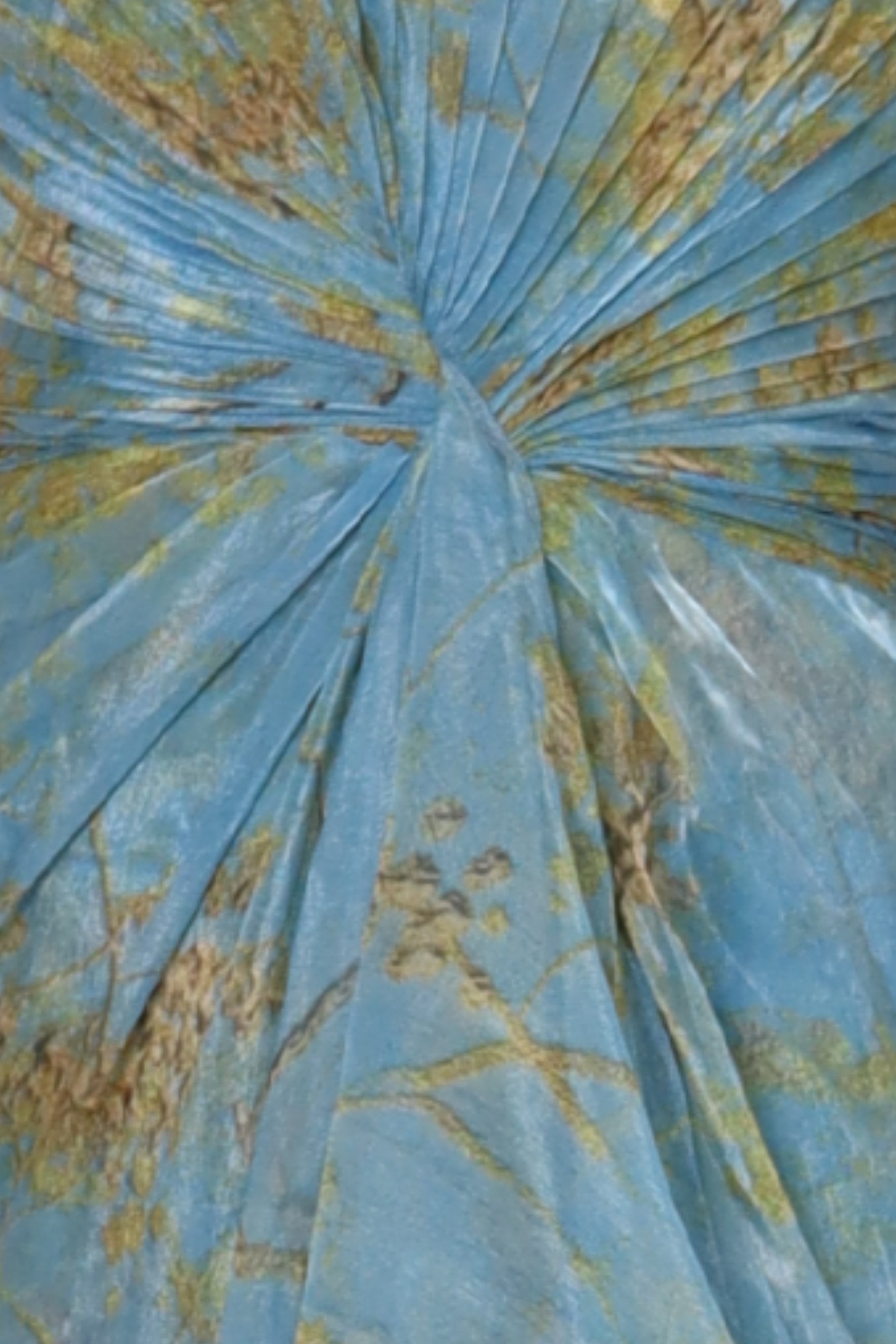 Strapless Chiffon Printed Gown Gown Rene Ruiz Collection