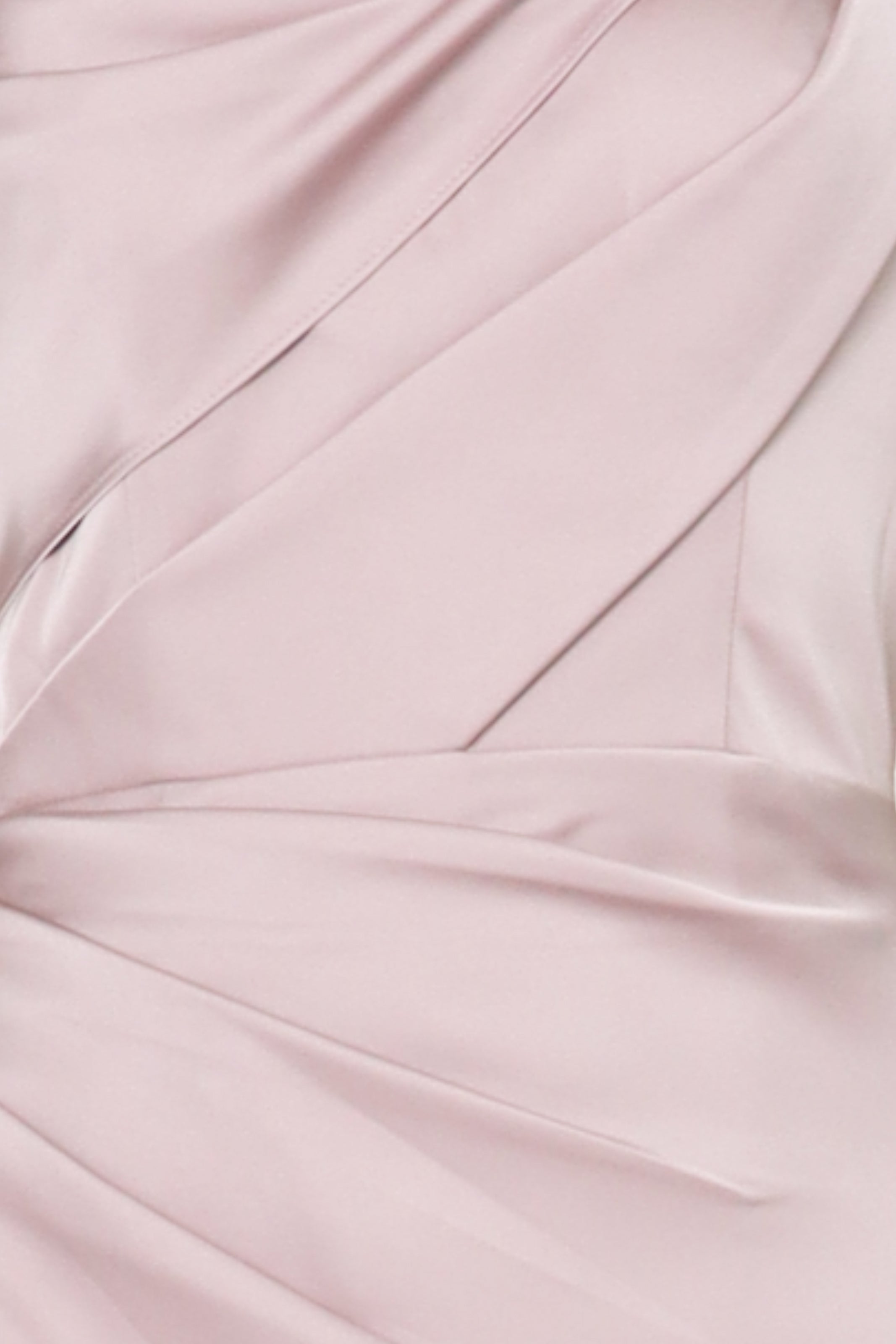 One Shoulder Satin Faille Draped Gown Gown Rene Ruiz Collection