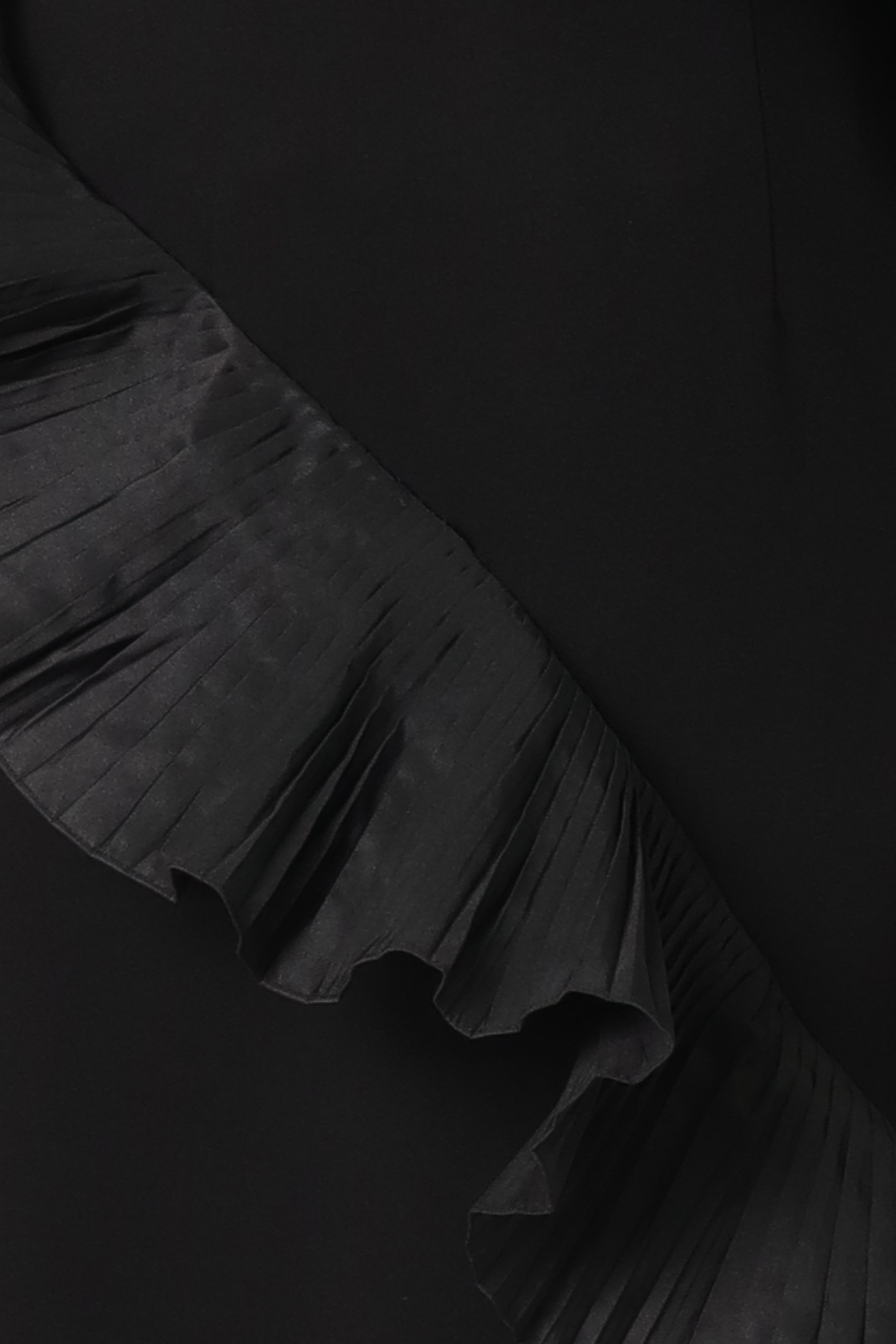 Strapless Taffeta Ruffles Fit And Flare Gown Gown Rene Ruiz Collection
