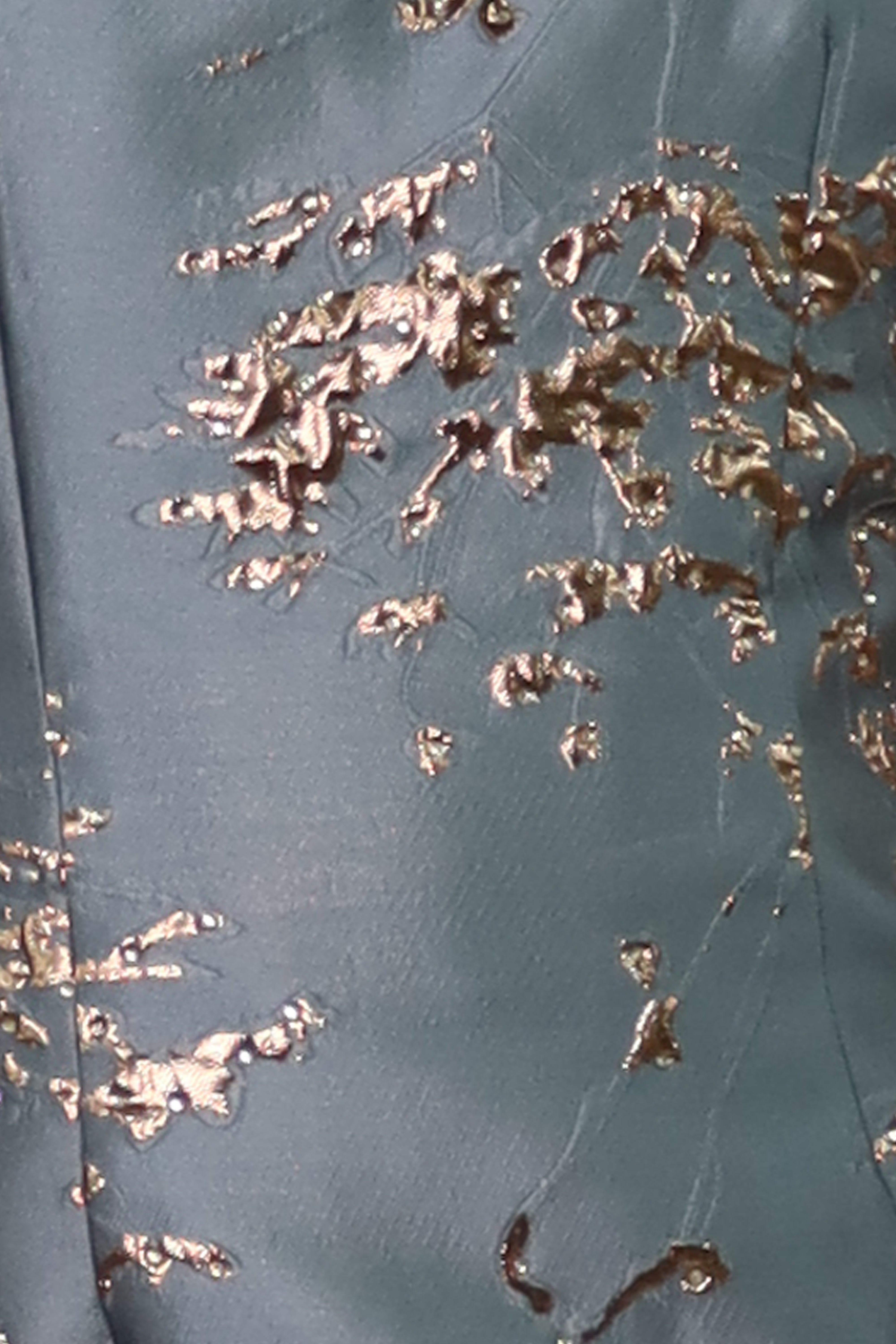 Off The Shoulder Floral Brocade Sheath Cocktail