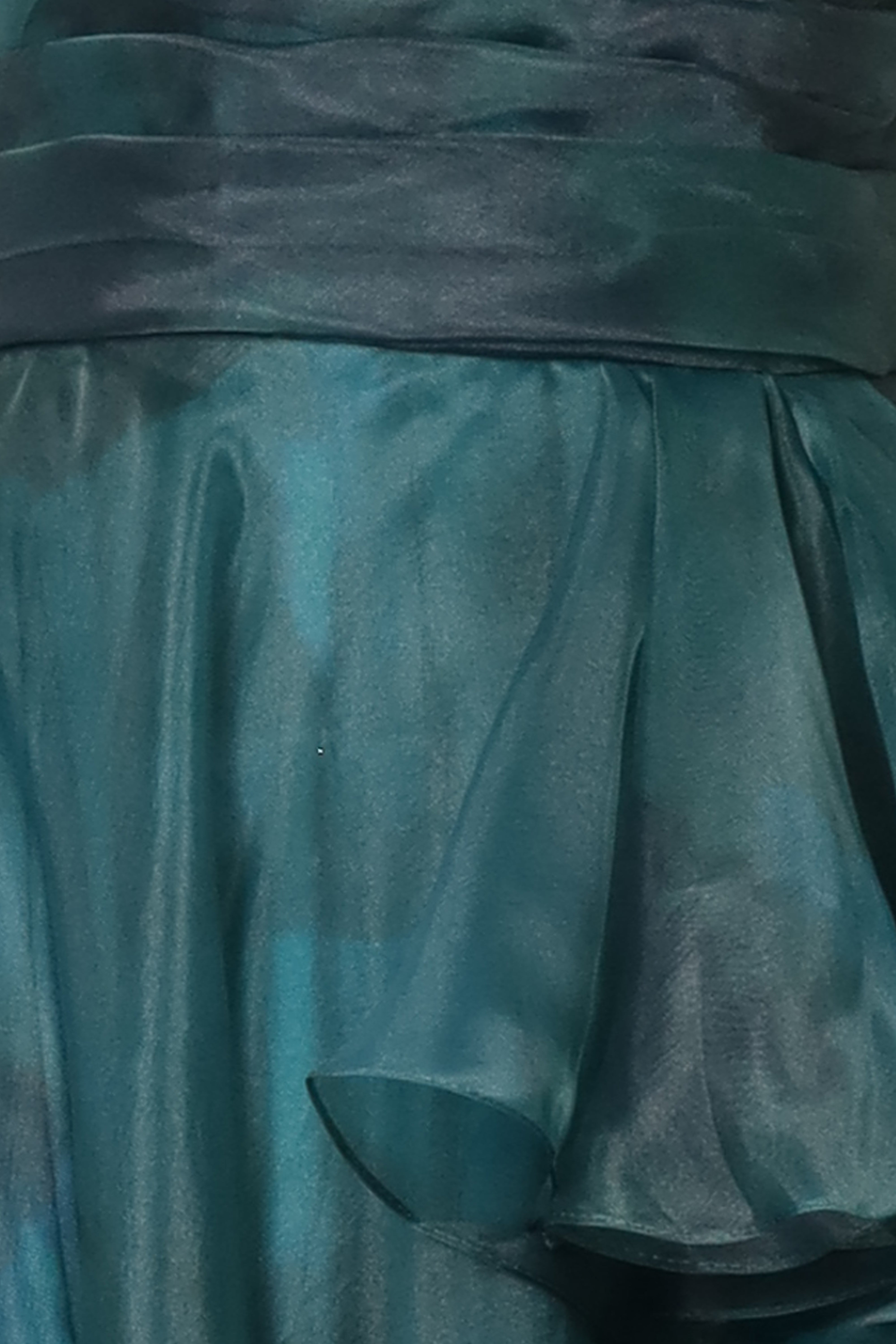 Off The Shoulder Organza Bolero Gown Rene Ruiz Collection