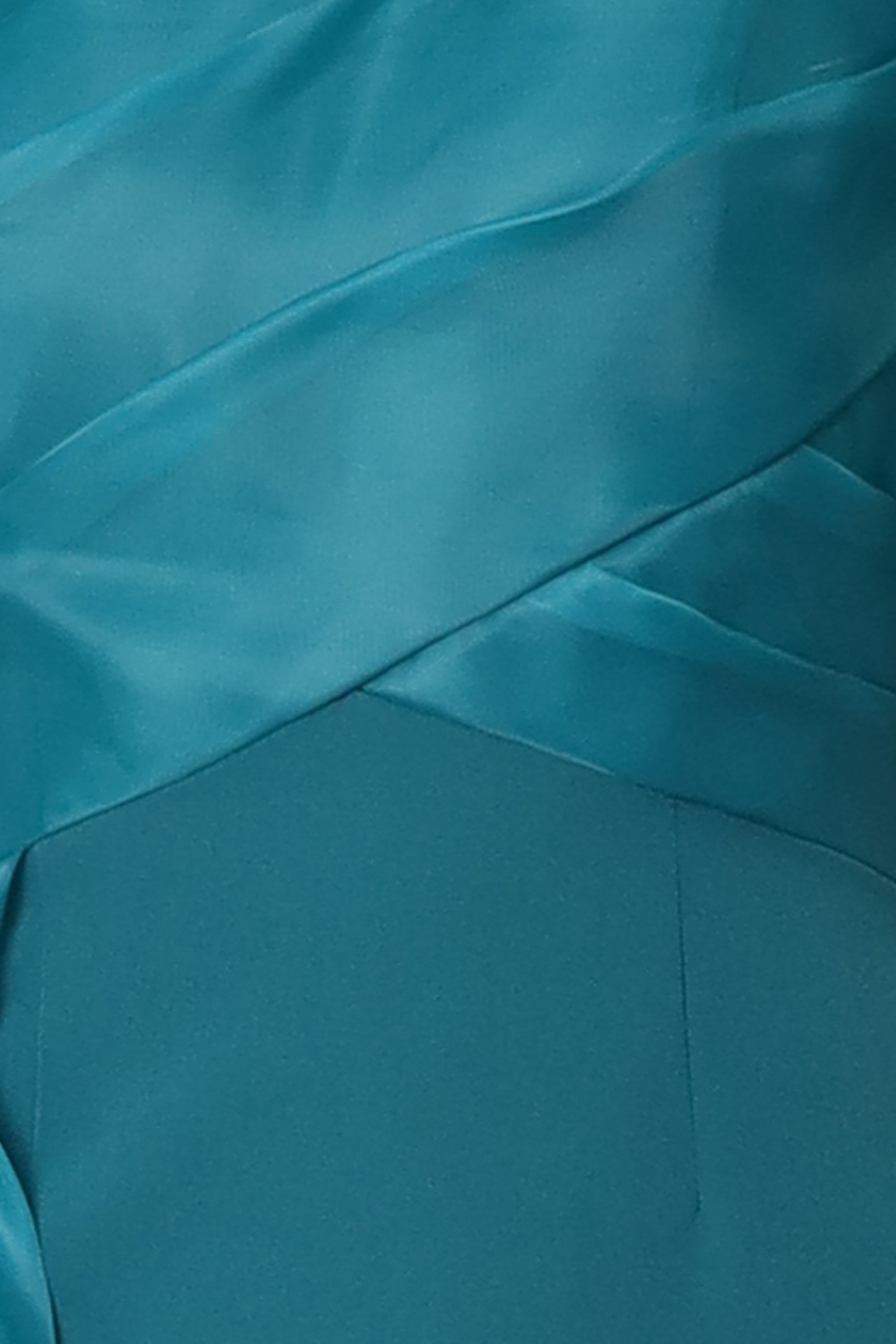 One Shoulder Draped Organza and Crepe Gown Gown Rene Ruiz Collection