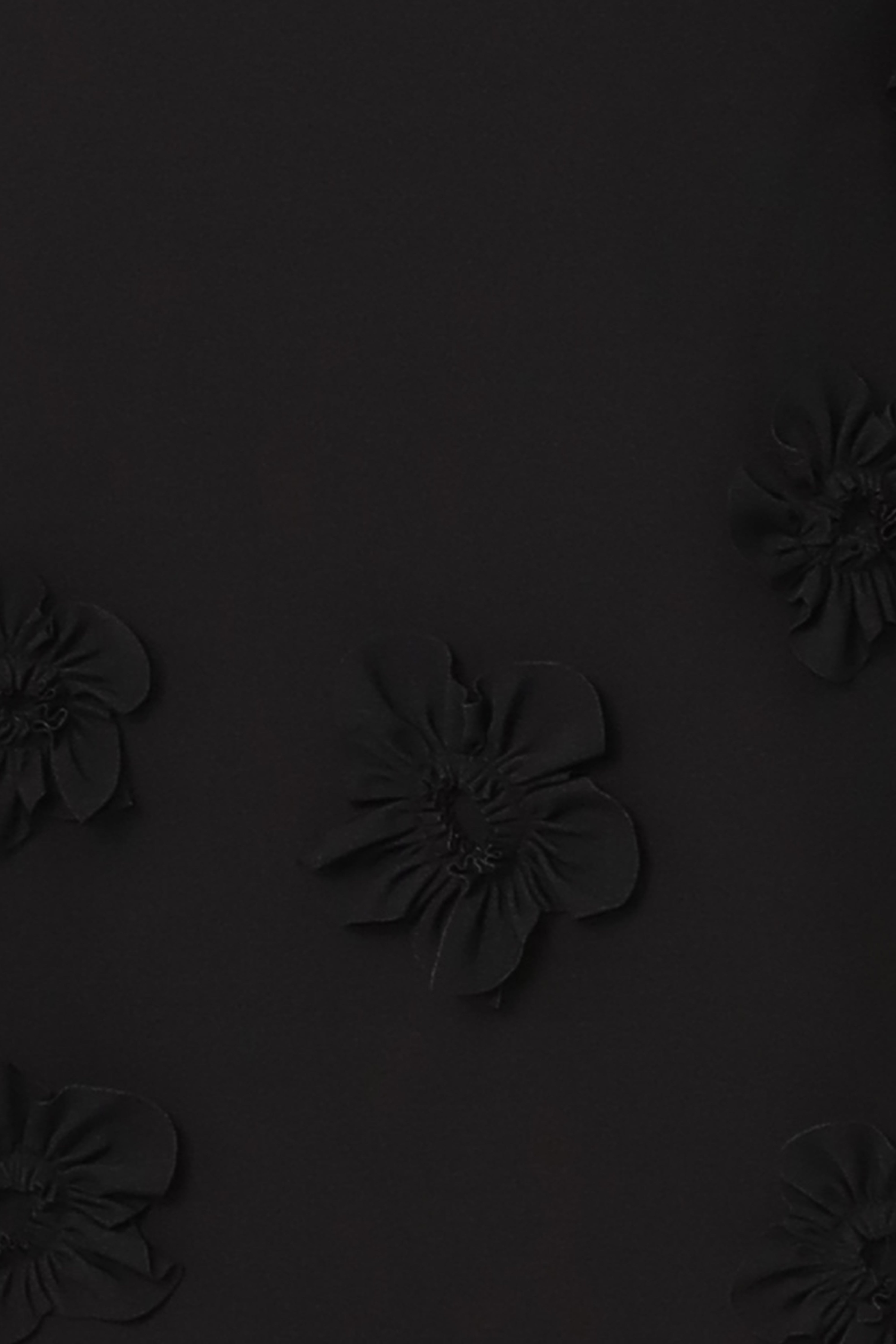 3/4 Sleeve Crepe Floral Applique A-Line Cocktail Cocktail Rene Ruiz Collection