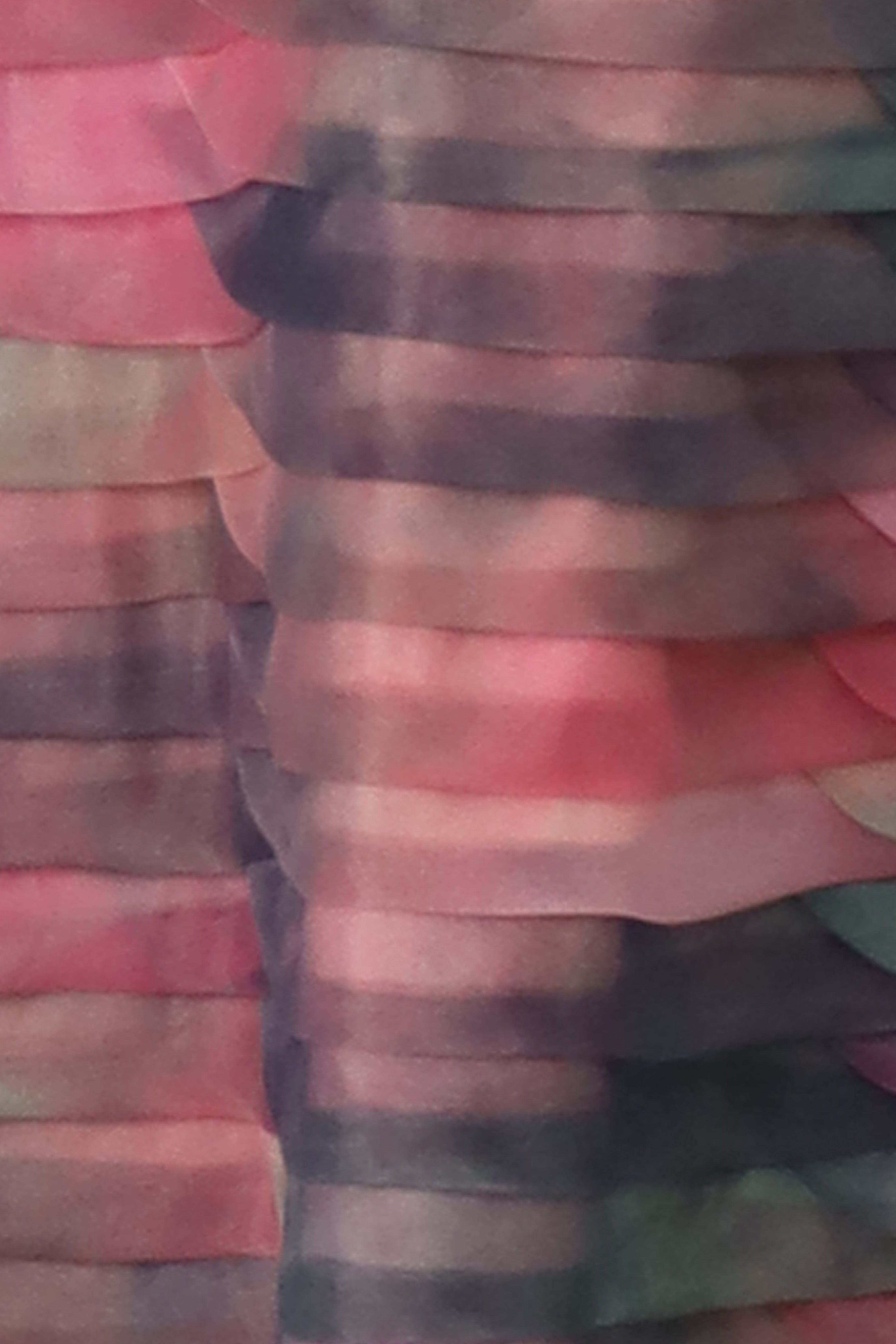 Bias Cut Fluted Organza Gown Gown Rene Ruiz Collection
