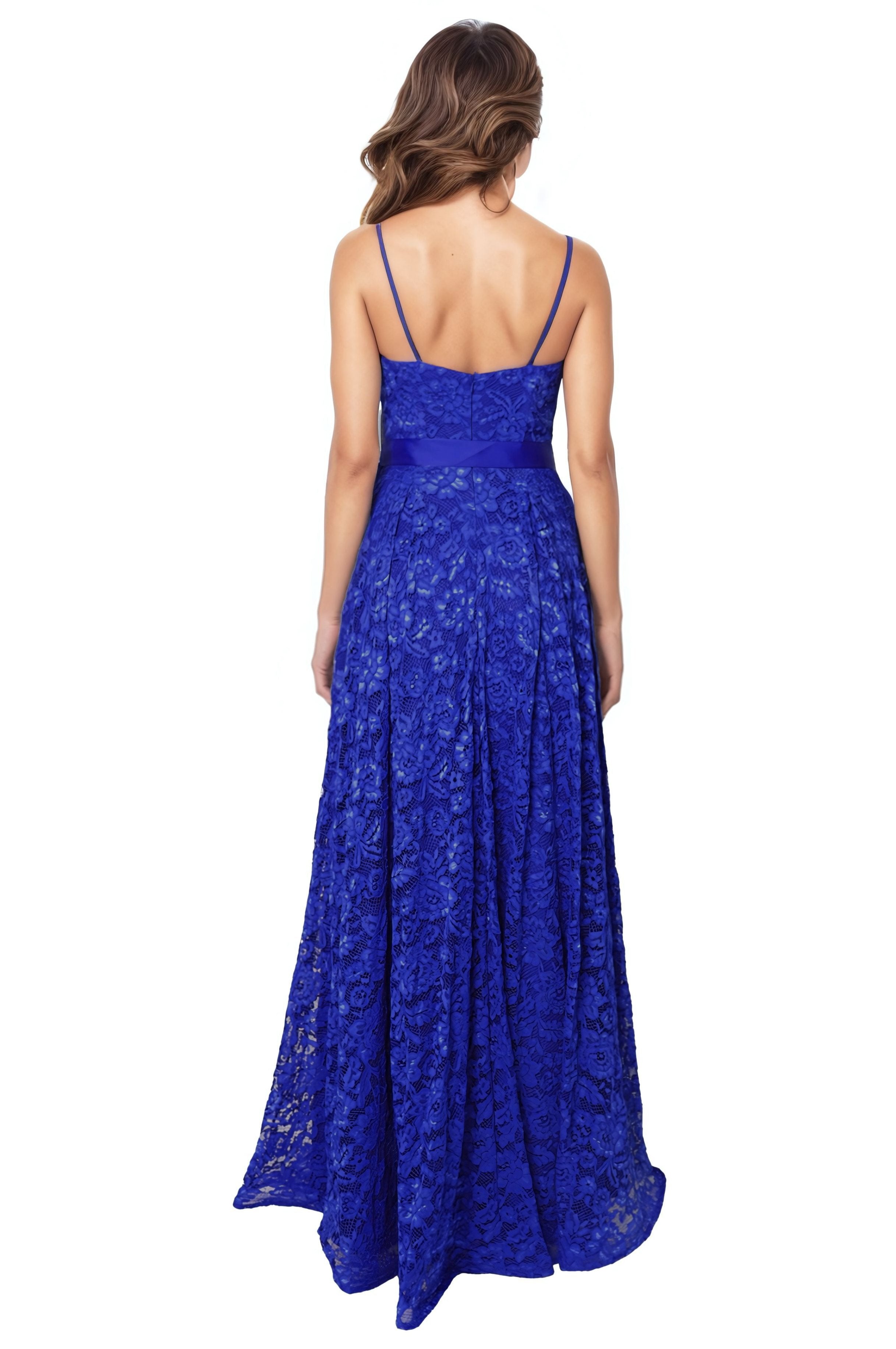 Sweetheart Lace A-Line Gown with Side Slit Gown Rene Ruiz Collection