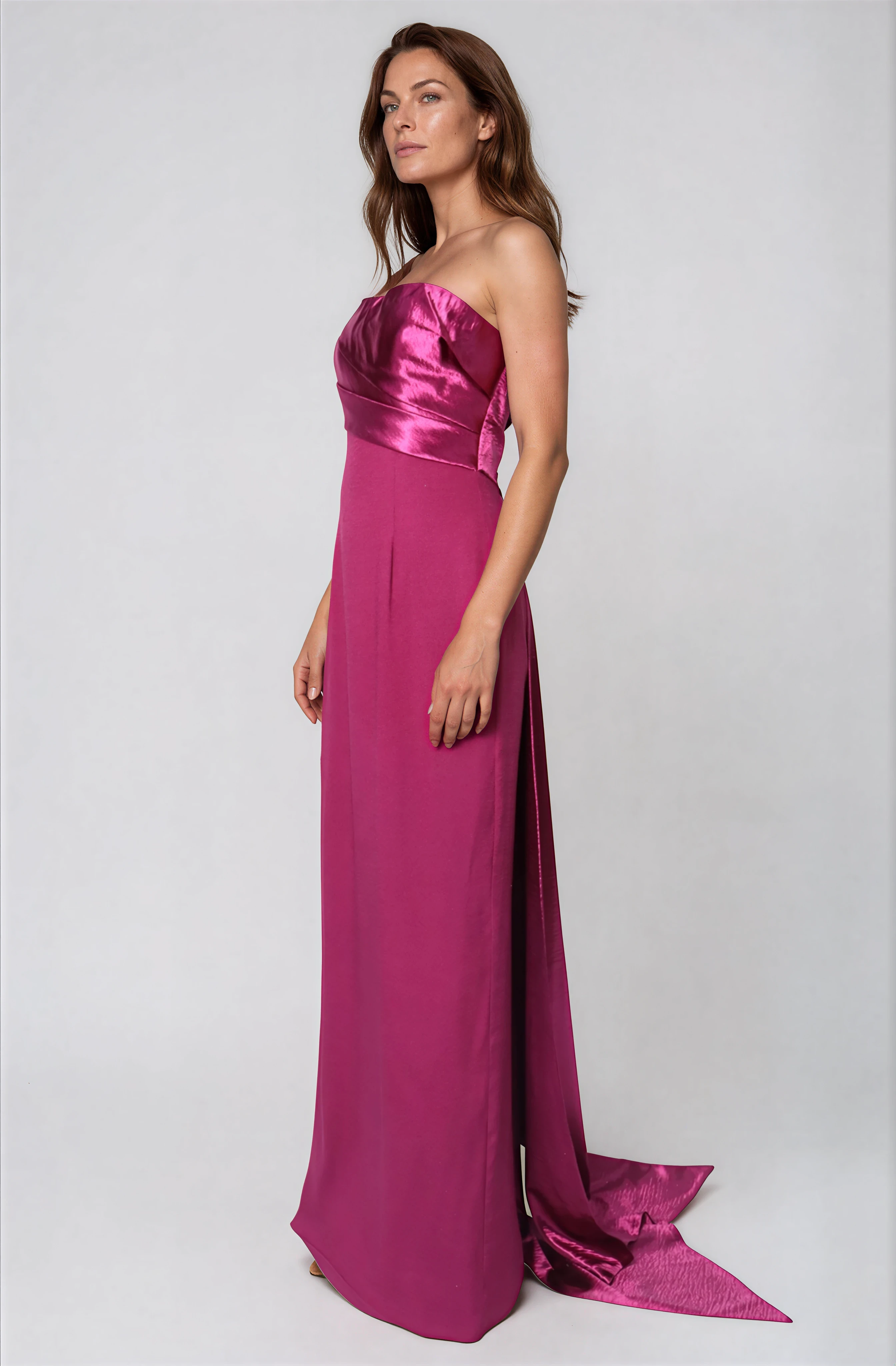 Mermaid Gown With Off The Shoulder Bows Gown Rene Ruiz Collection