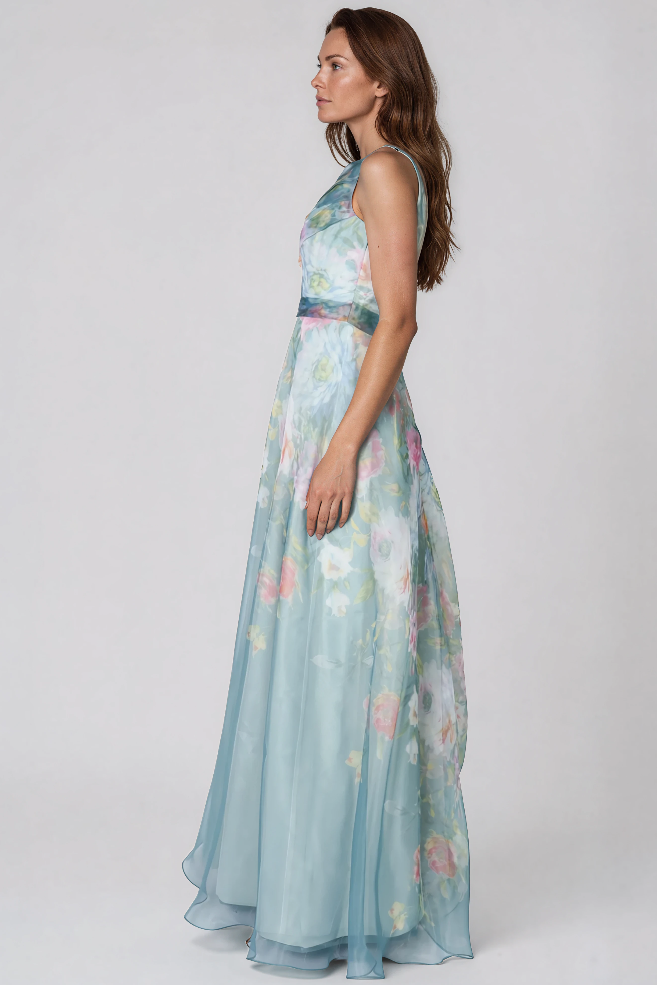 One Shoulder A-line Organza Gown Gown Rene Ruiz Collection