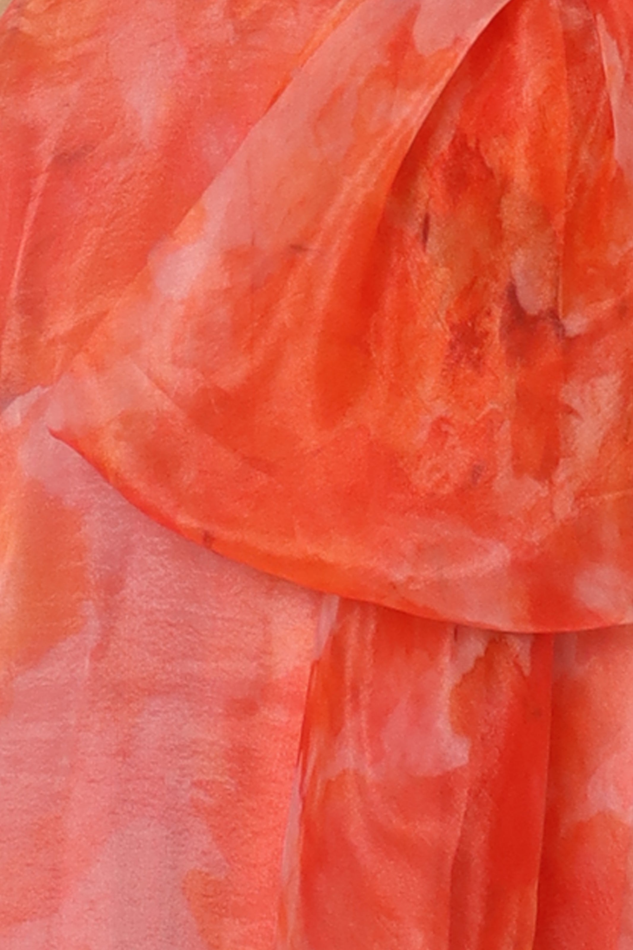 V-Neck Organza A-Line Gown Gown Rene Ruiz Collection