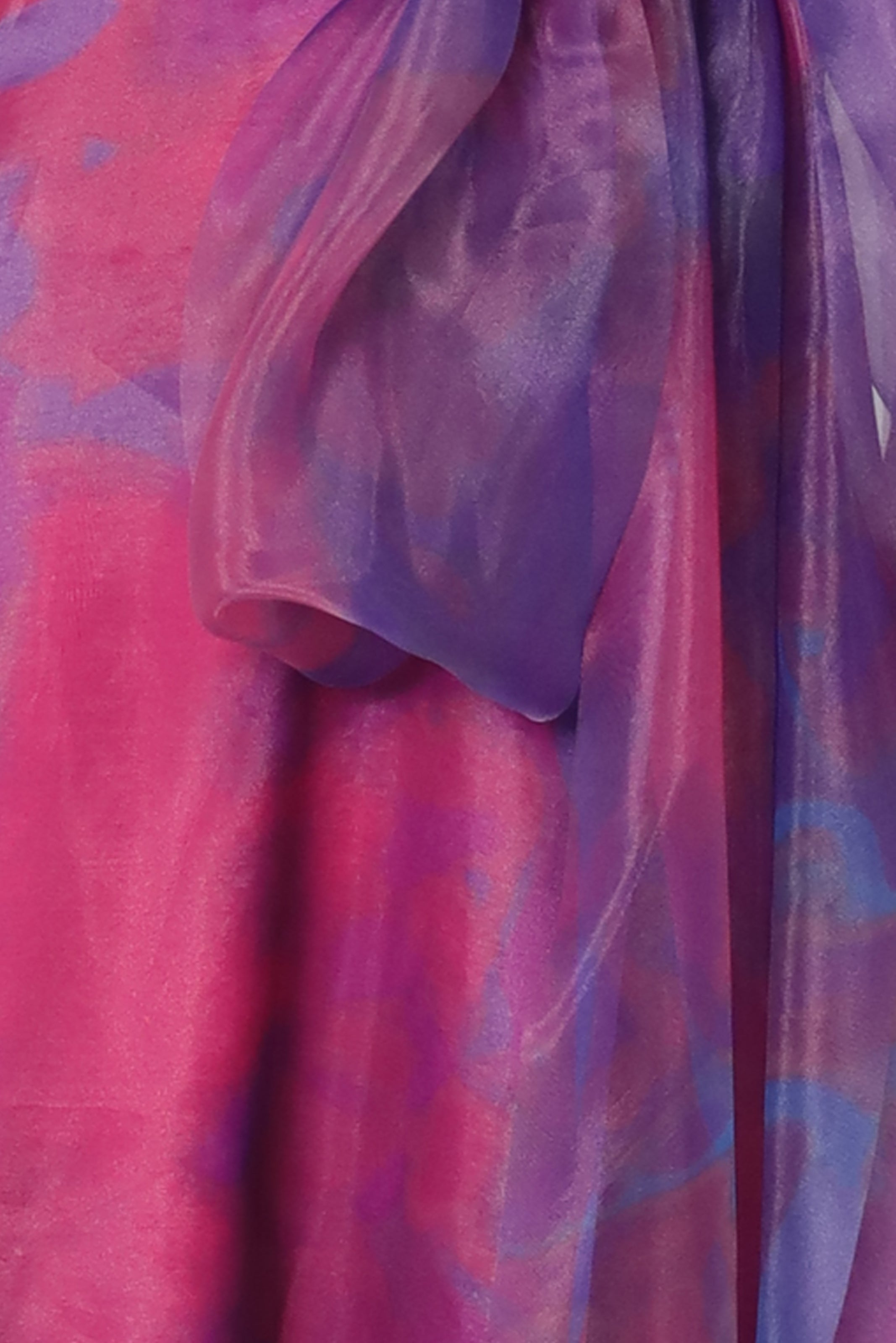 V-Neck Organza A-Line Gown Gown Rene Ruiz Collection