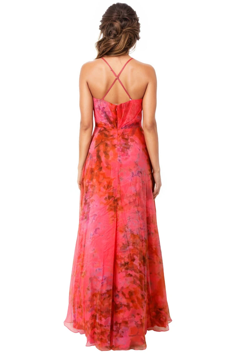 Spaghetti Strap Deep Sweetheart Gown Gown Rene Ruiz Collection