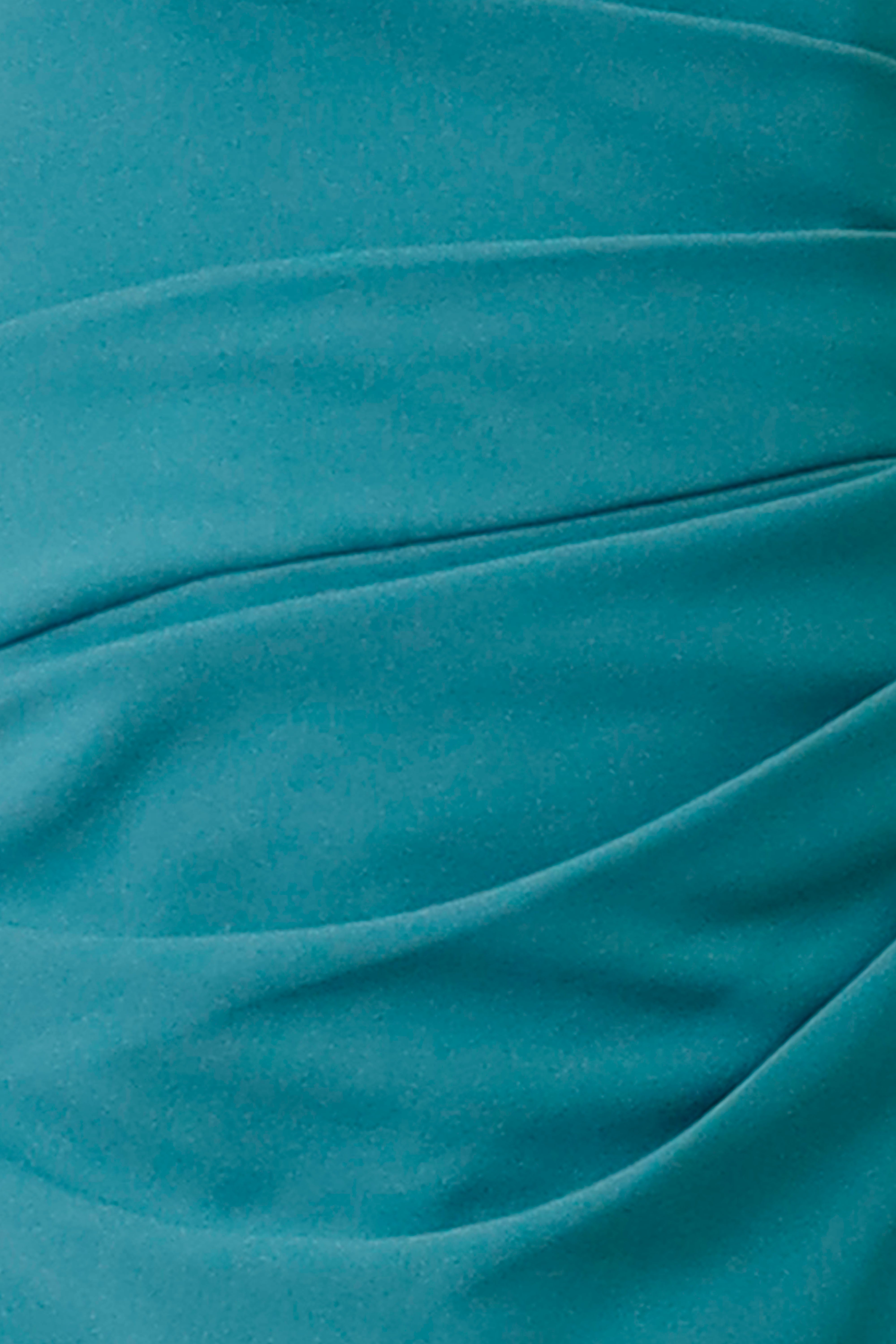Hand Draped Strapless Crepe Gown Gown Rene Ruiz Collection
