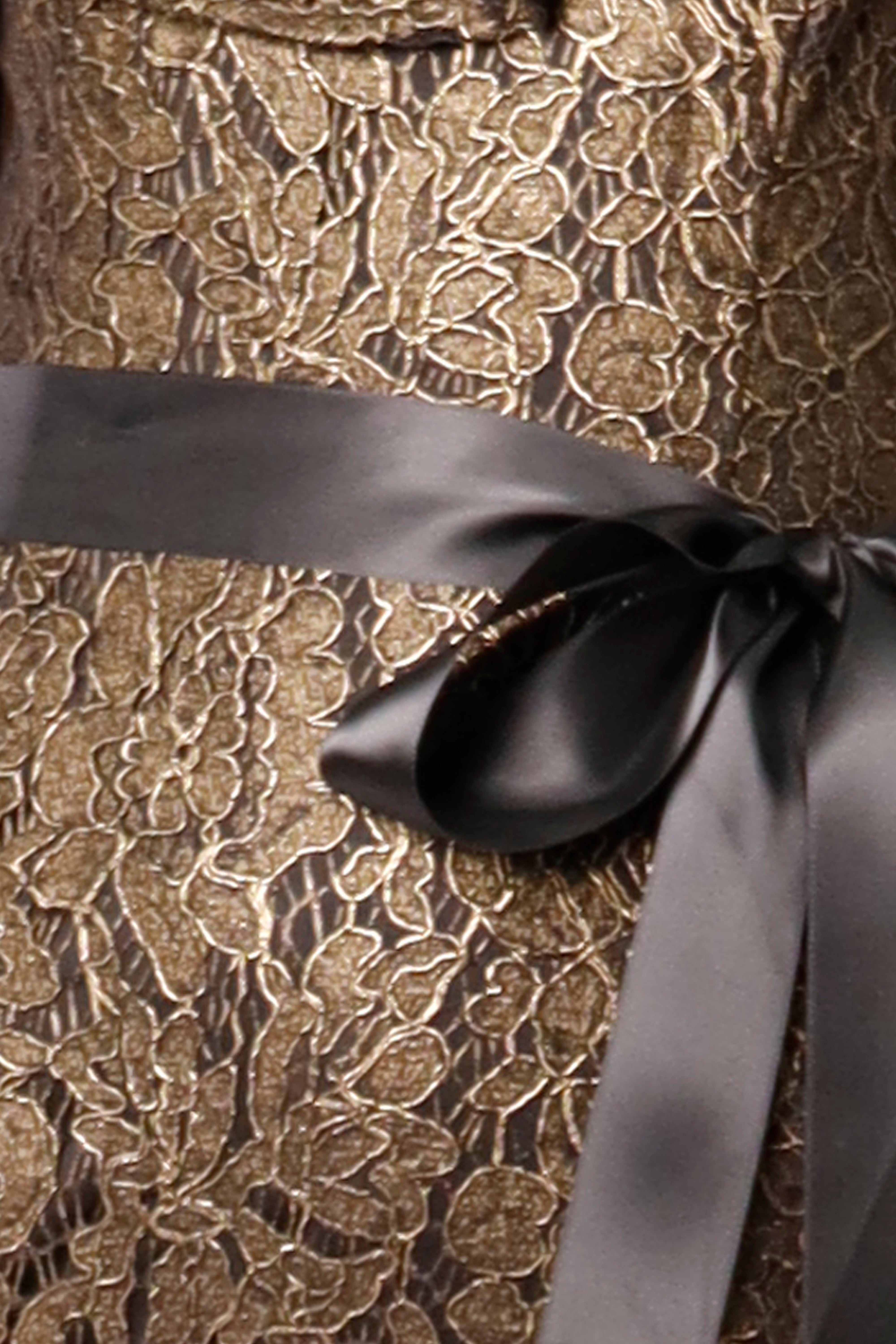 Off The Shoulder Lace Zip Off Gown Cocktail Rene Ruiz Collection