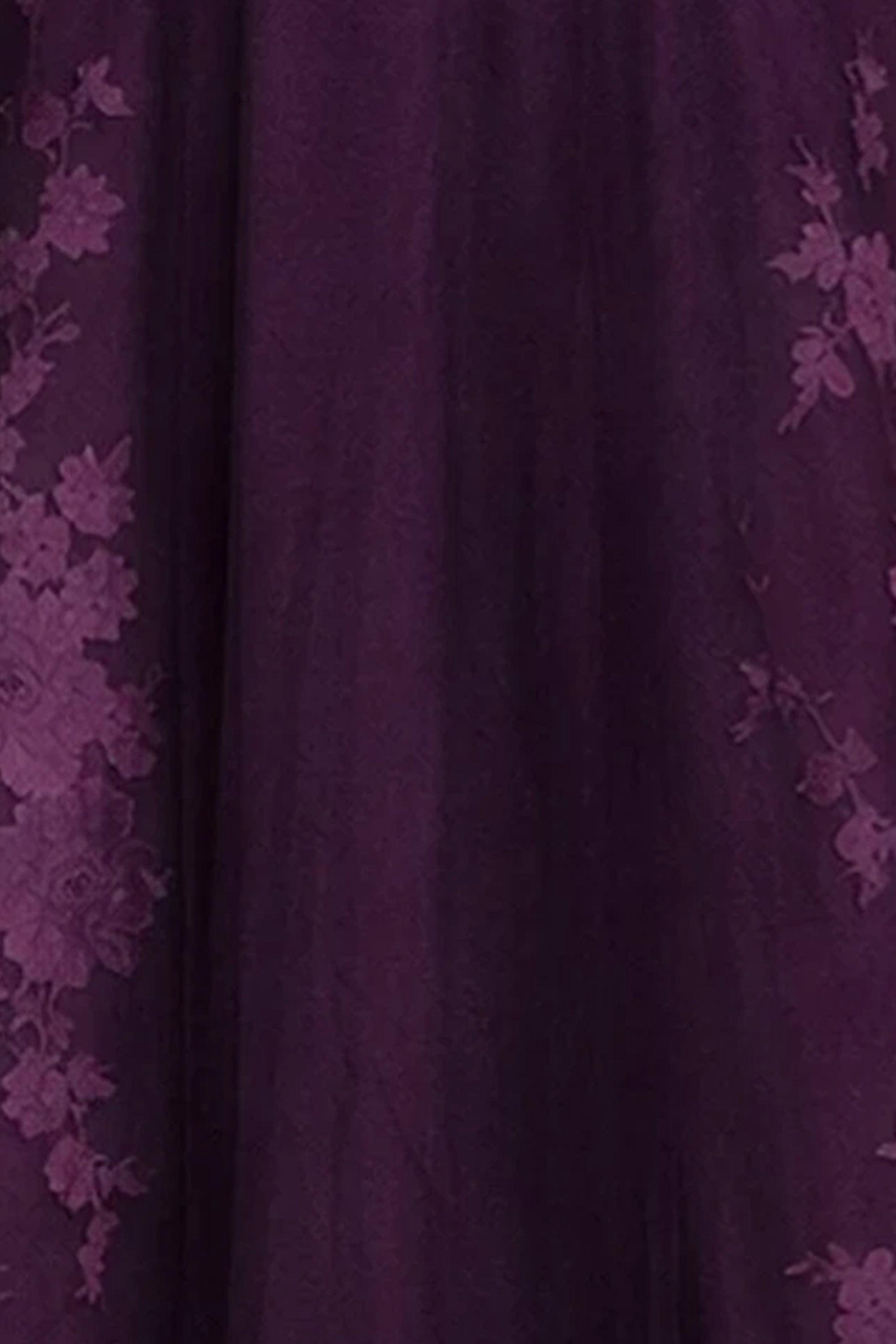 Strapless Sweetheart Tulle A-Line Gown with Floral Appliqué Gown Rene Ruiz Collection