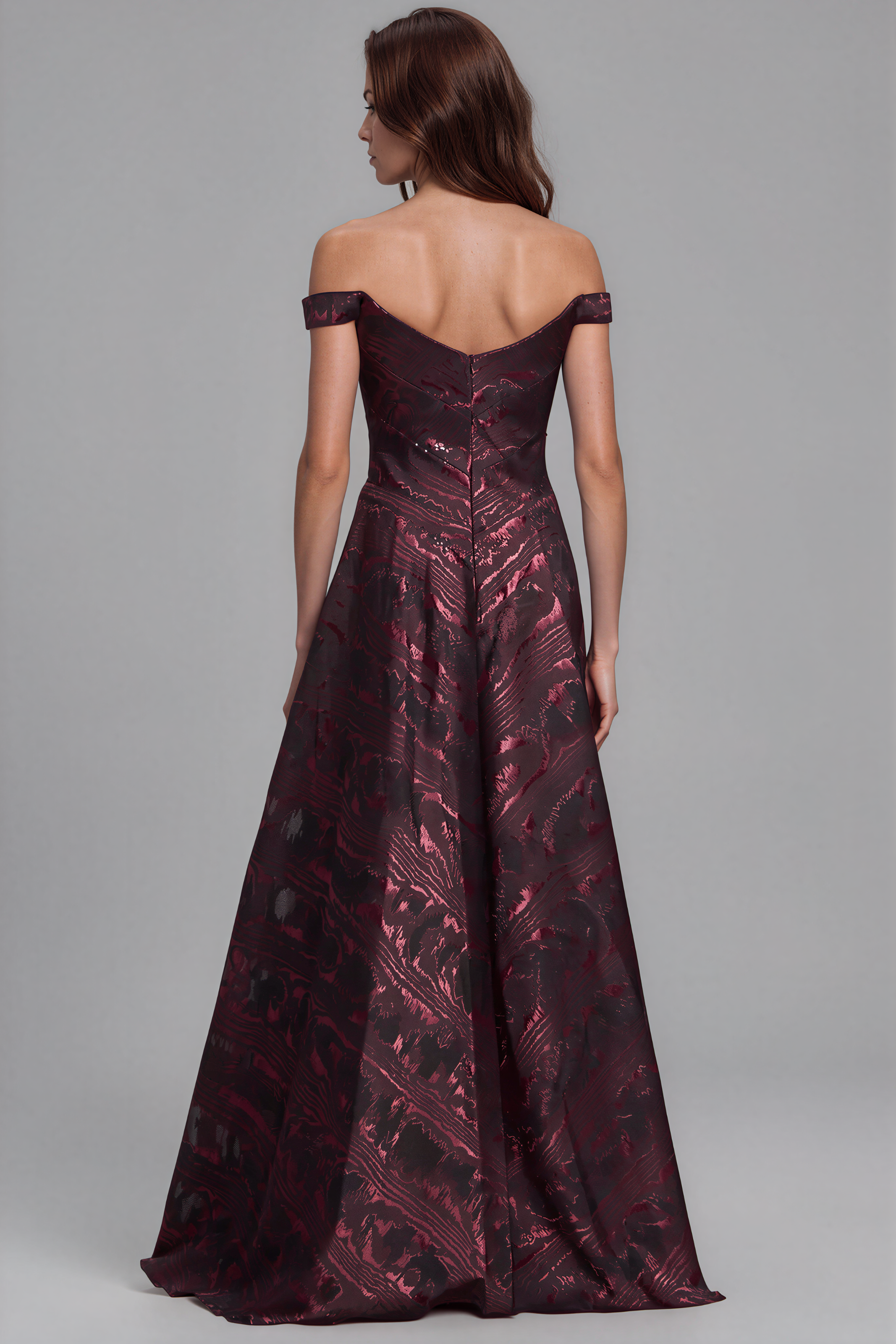 Fil Coupe Off The Shoulder Gown Gown Rene Ruiz Collection