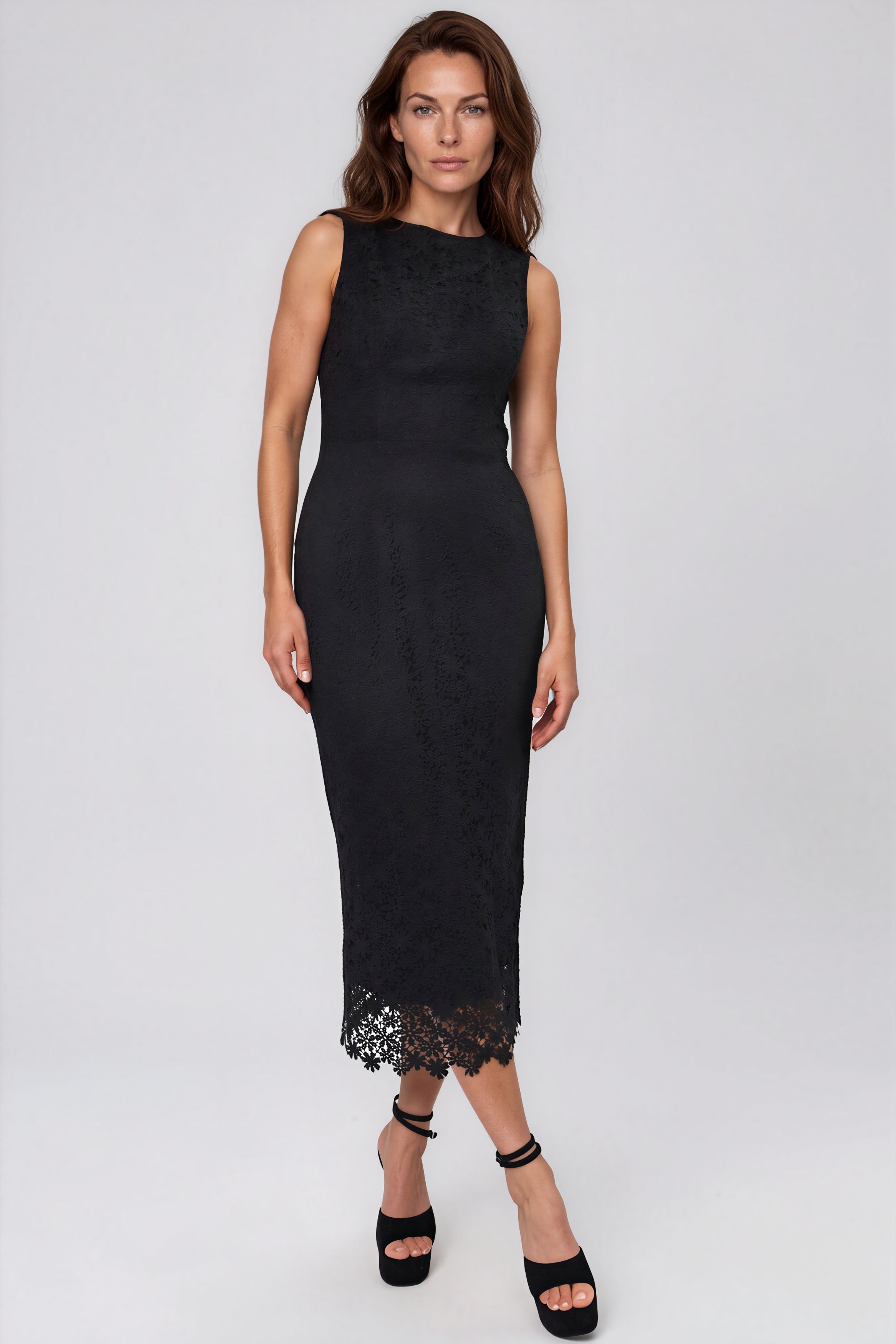 Sleeveless Lace Sheath Cocktail Cocktail Rene Ruiz Collection