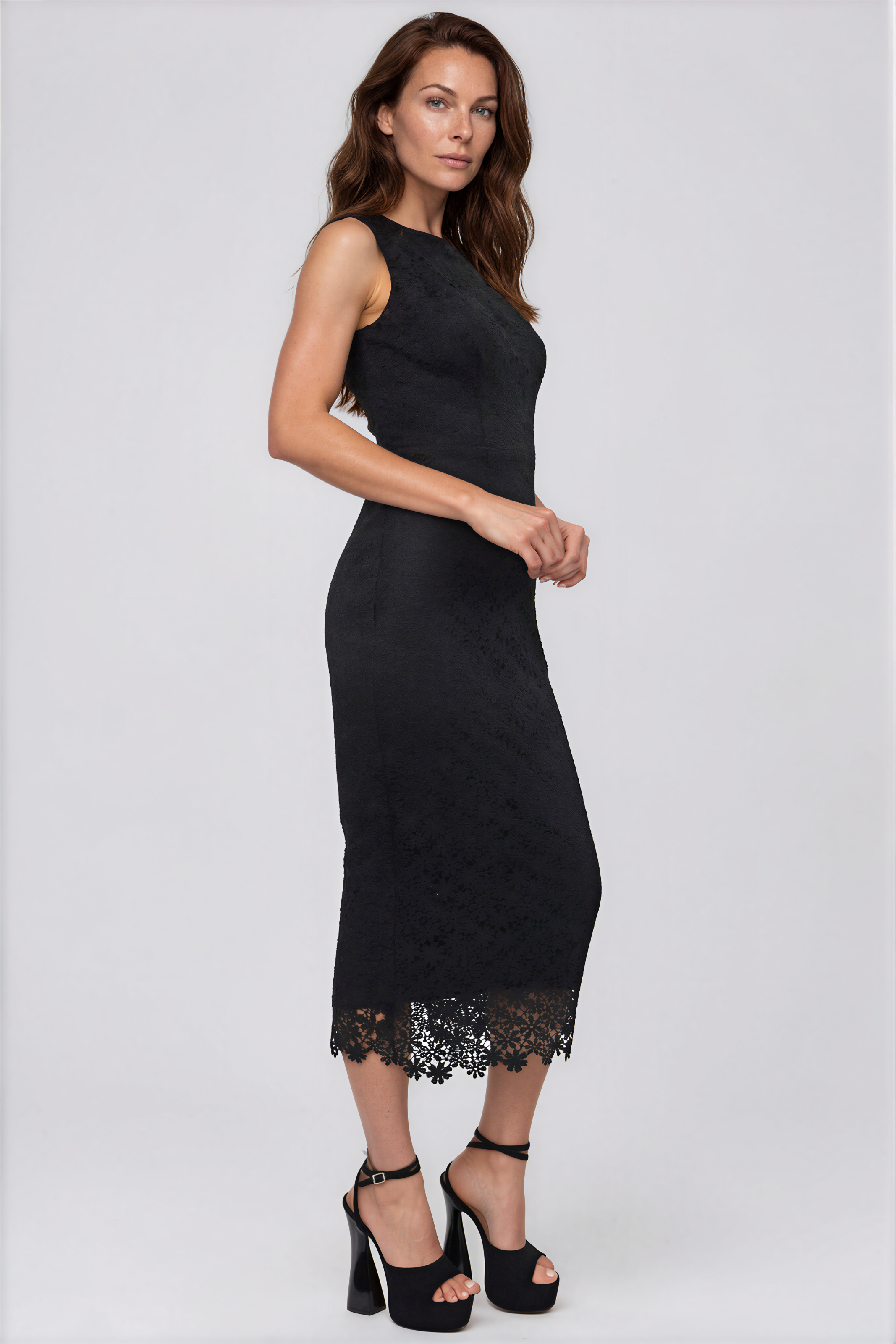 Sleeveless Lace Sheath Cocktail Cocktail Rene Ruiz Collection