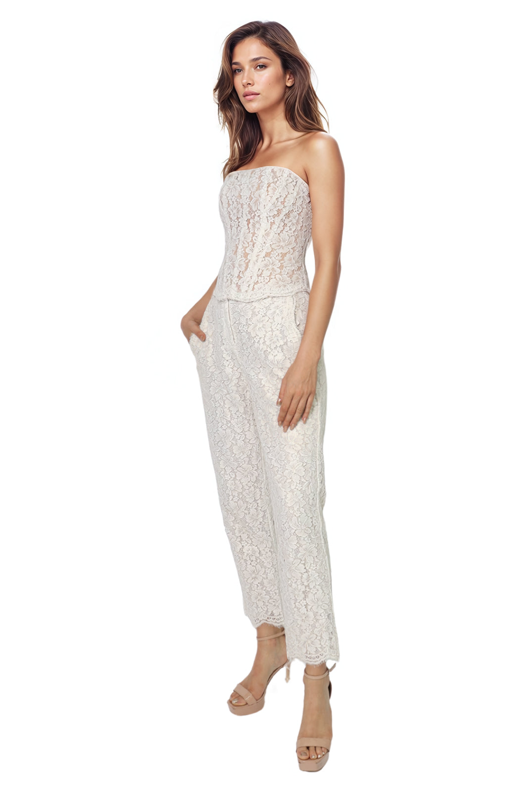 Strapless Lace Bustier