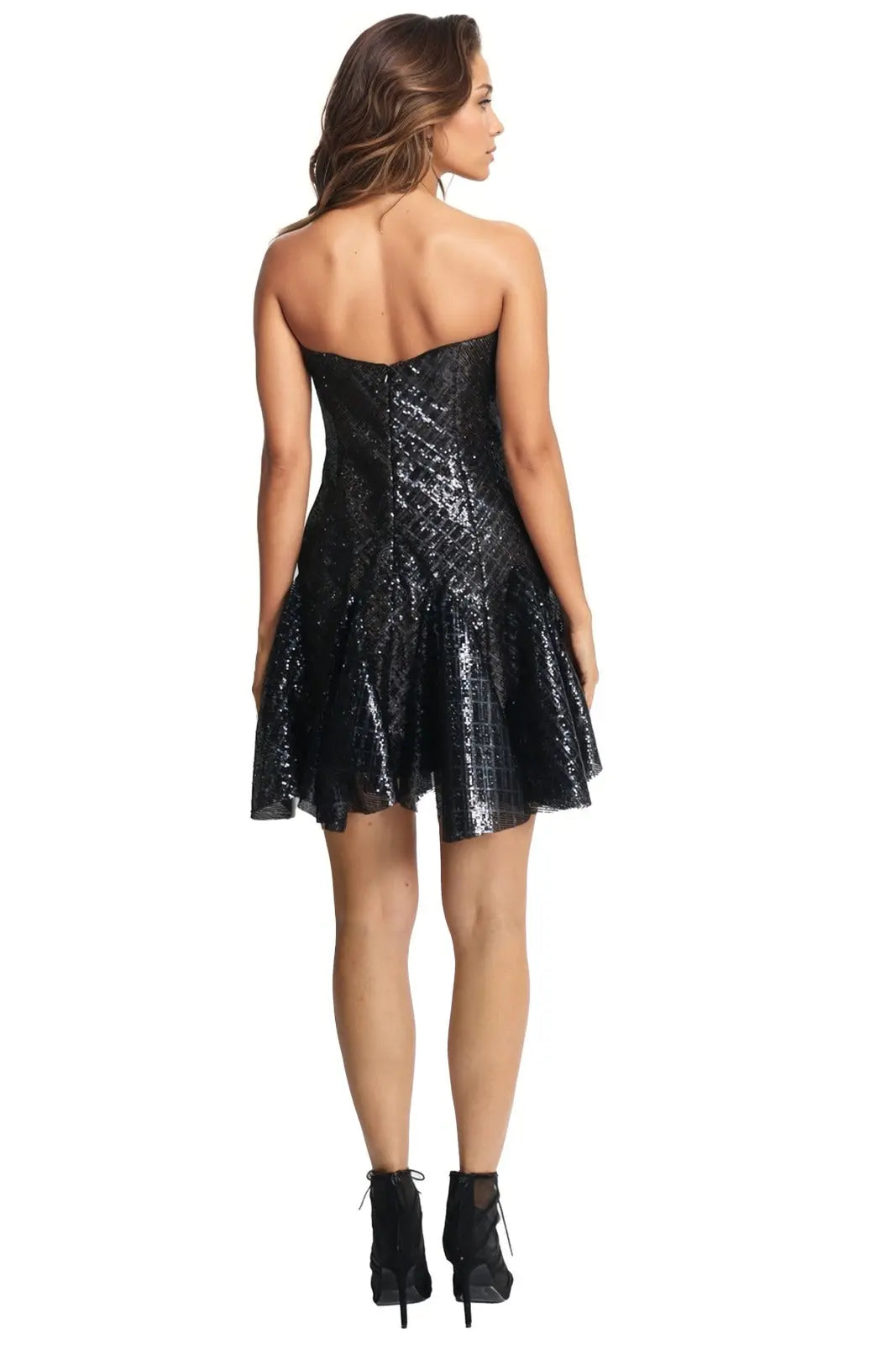Strapless Sequin Mini Cocktail Dress