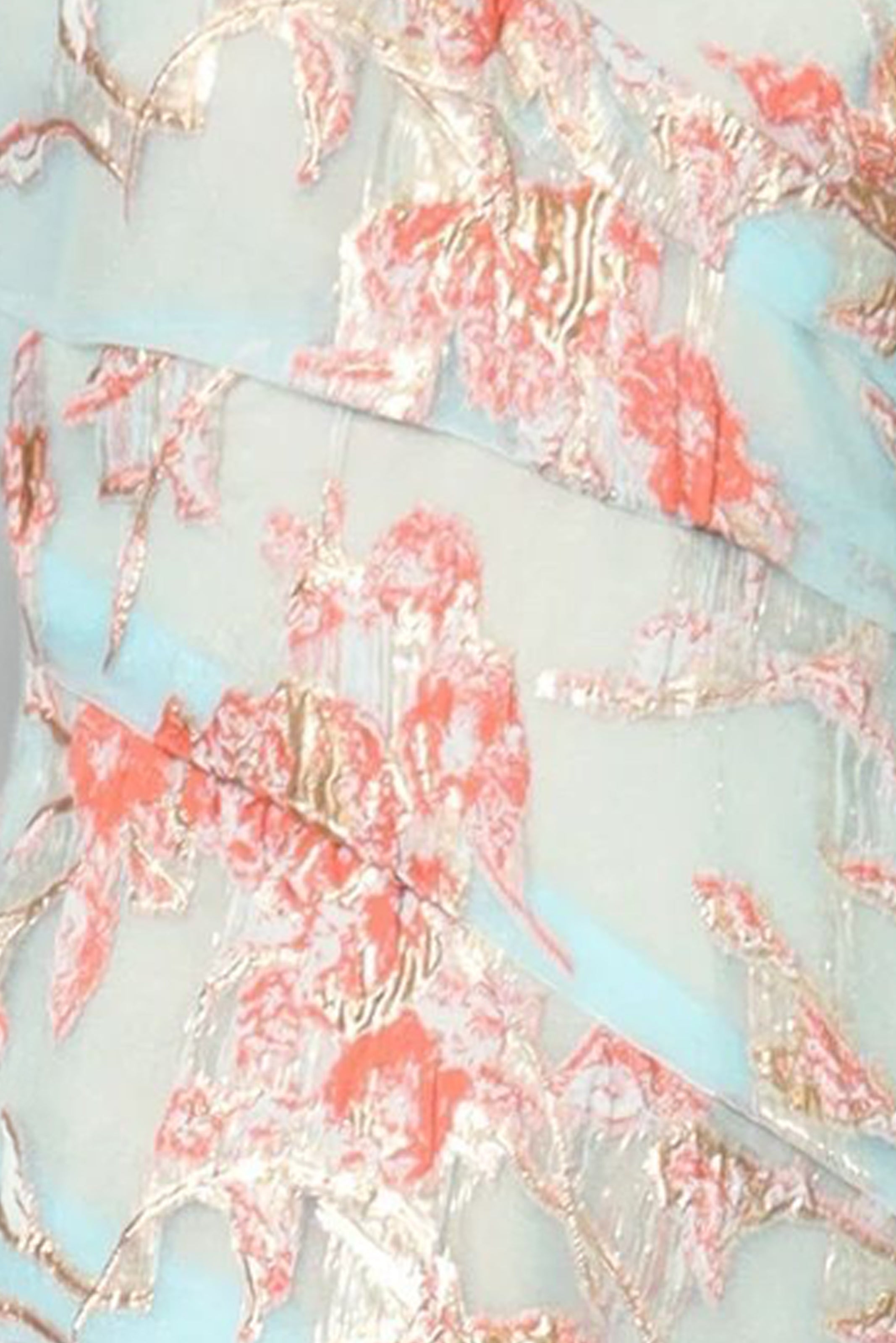 Off The Shoulder Floral Fil Coupe A-Line Gown Gown Rene Ruiz Collection