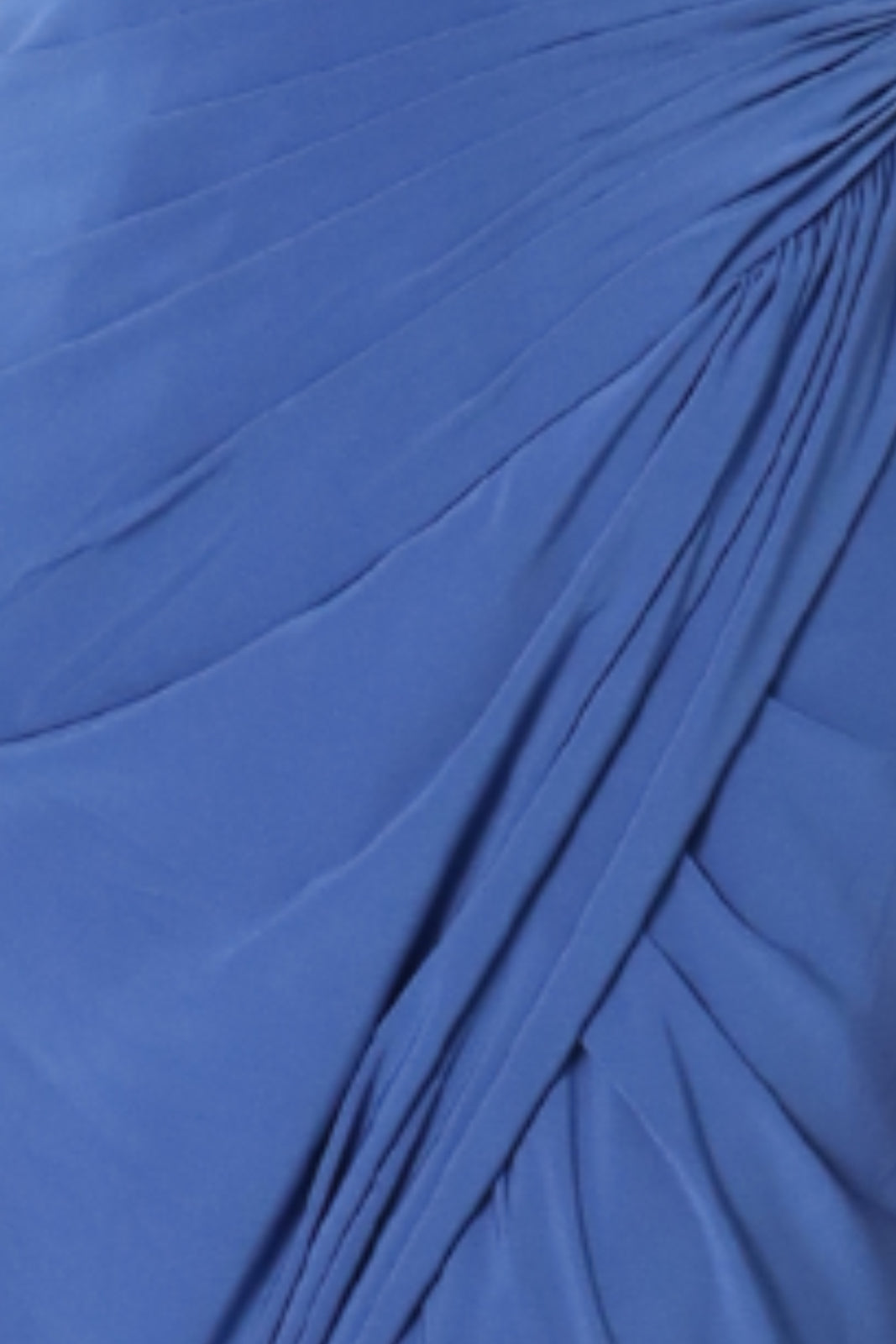 Strapless Pleated Wrap Around A-Line Gown Rene Ruiz Collection