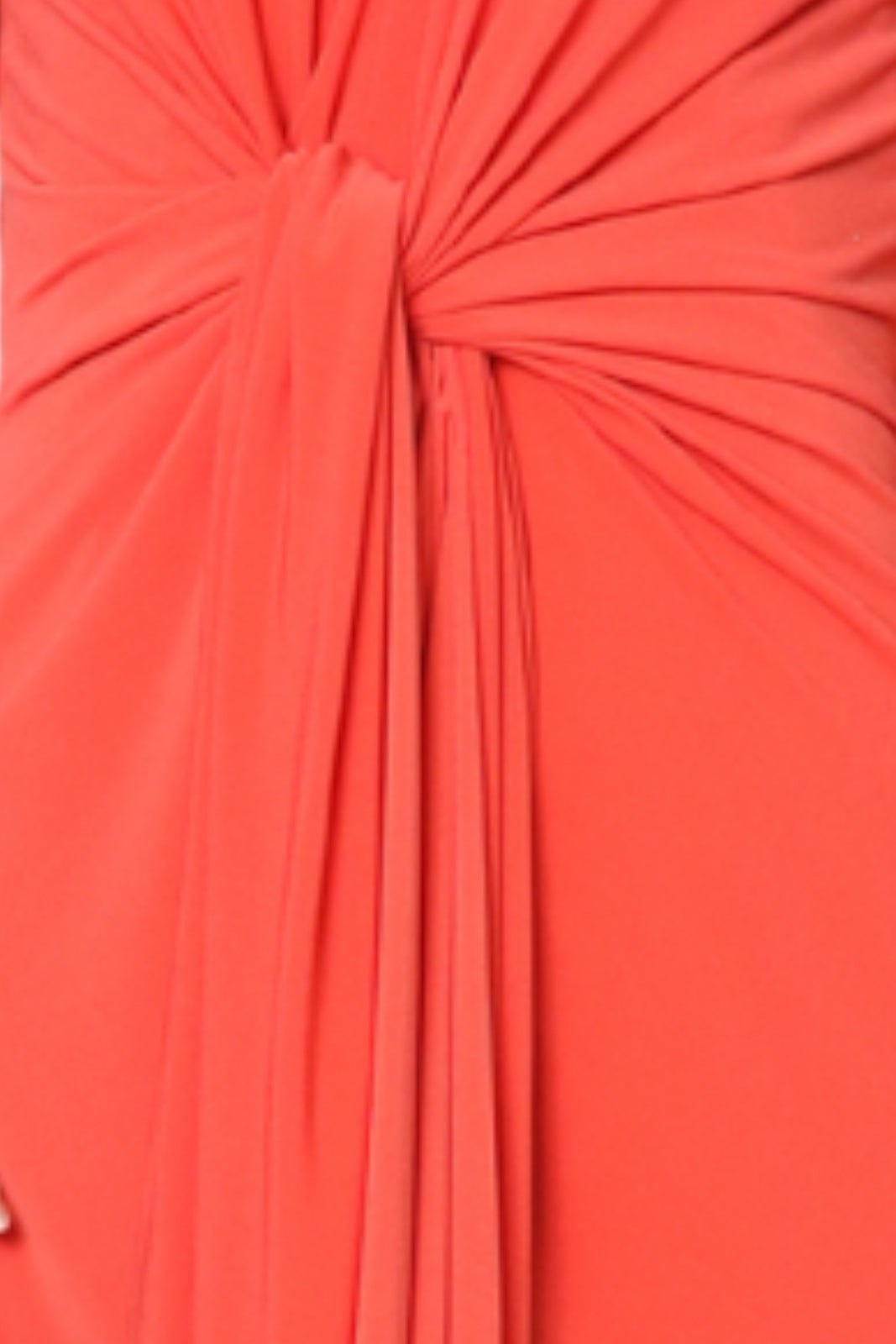 Long Sleeve V Neck Knotted Sheath Dress Cocktail Rene Ruiz Collection