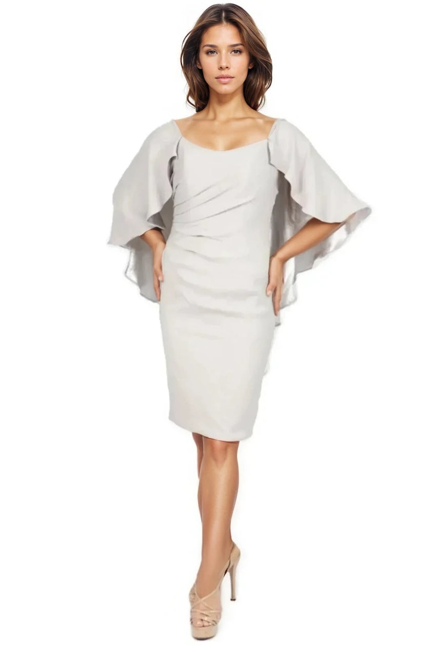 cocktail cape dress Soft pink cape + pencil dress inspired from a beautiful Design custom made all sizes
