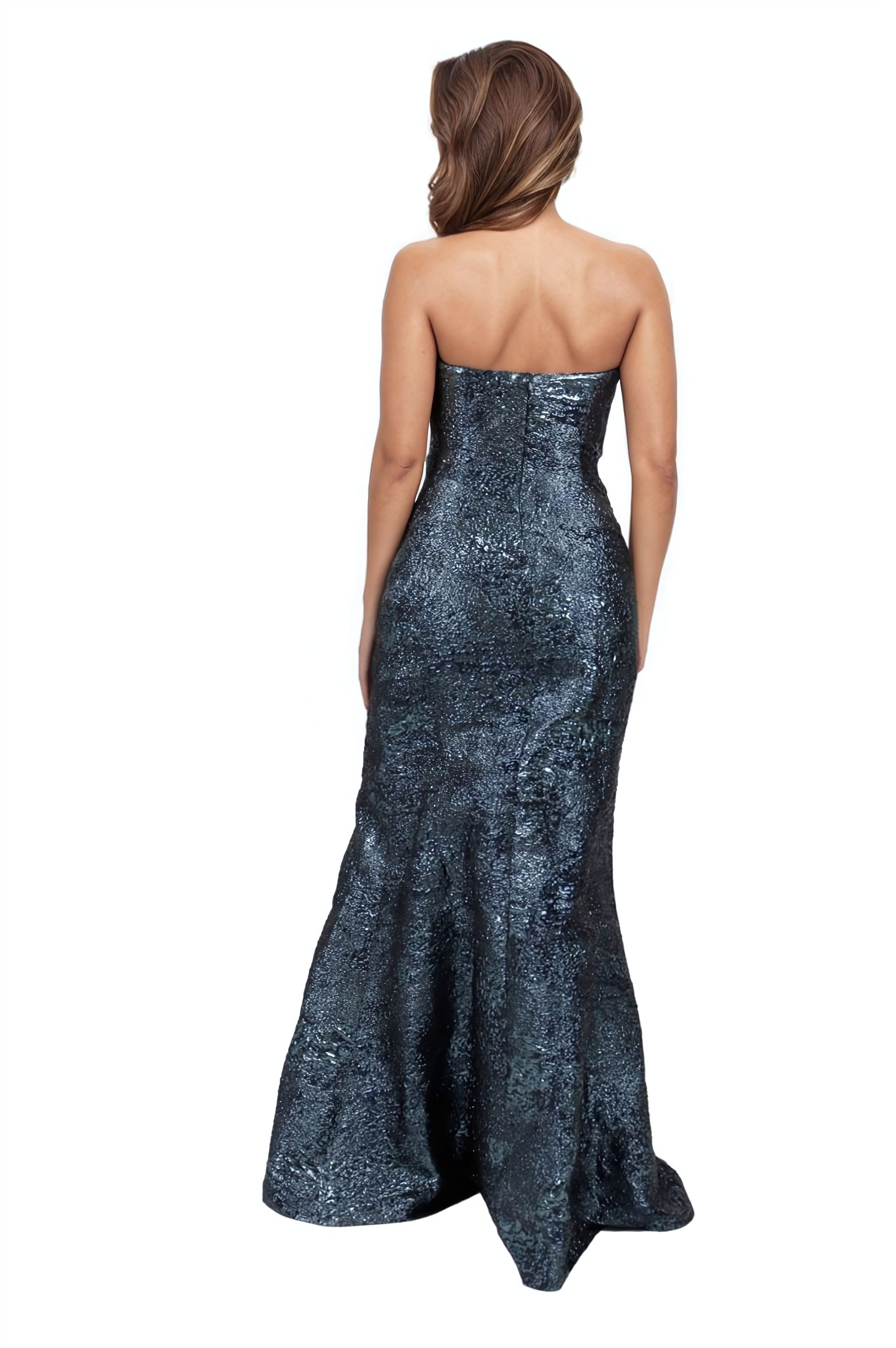 Strapless Fit and Flare Gown Gown Rene Ruiz Collection