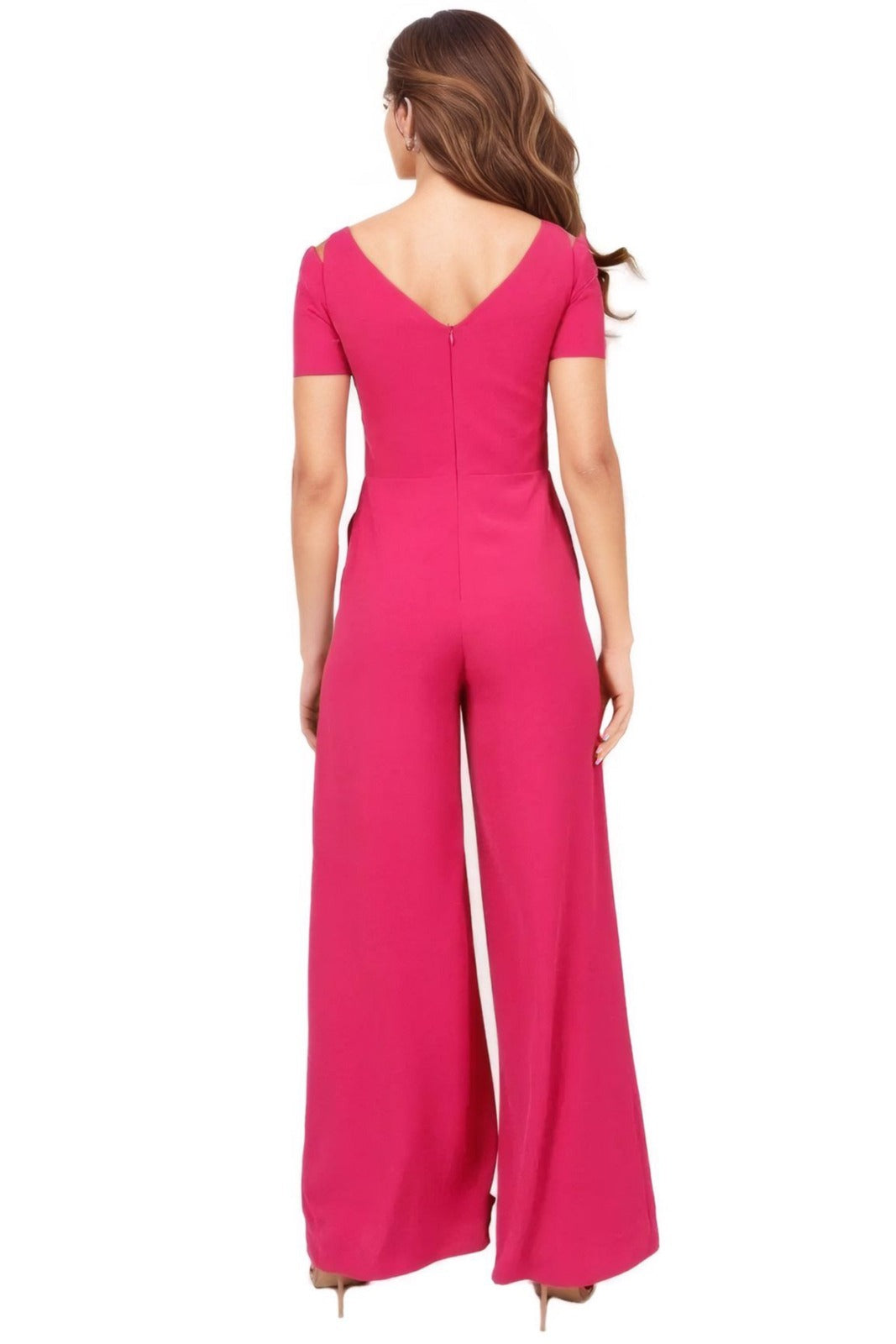 Short Sleeve Strap Jumpsuit Jumpsuit Rene Ruiz Collection