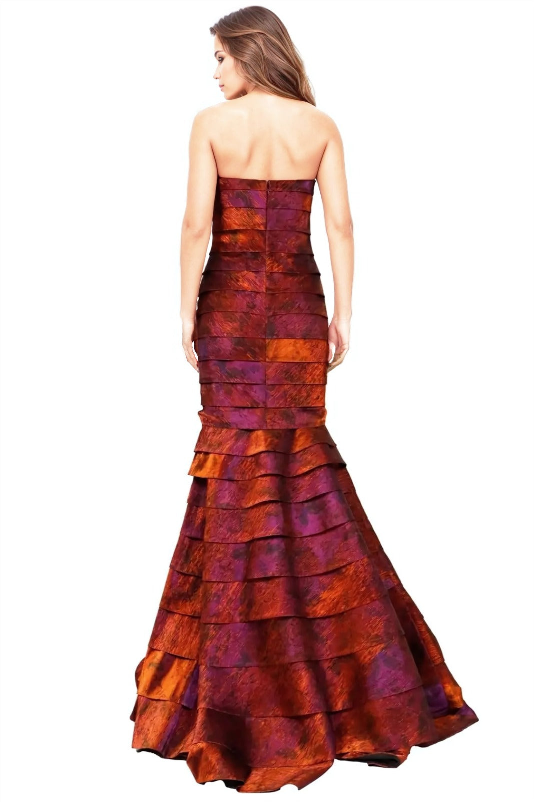 Strapless Tiered Zip Off Gown Gown Rene Ruiz Collection