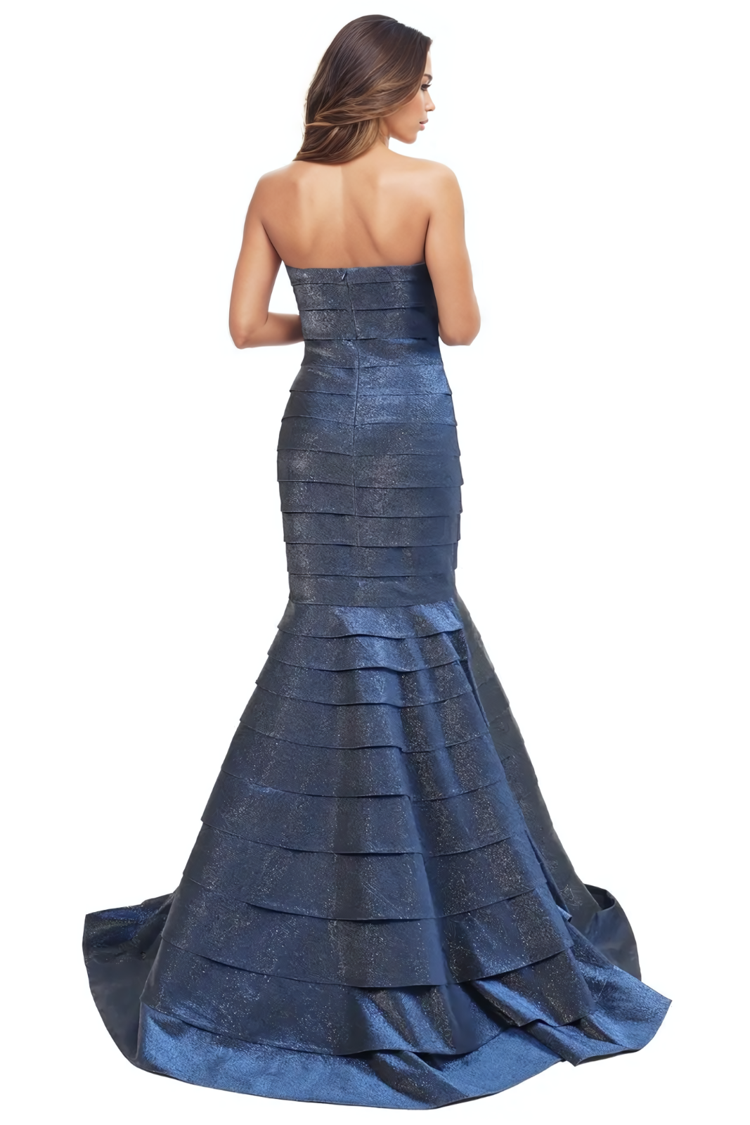 Strapless Tiered Zip Off Gown Gown Rene Ruiz Collection