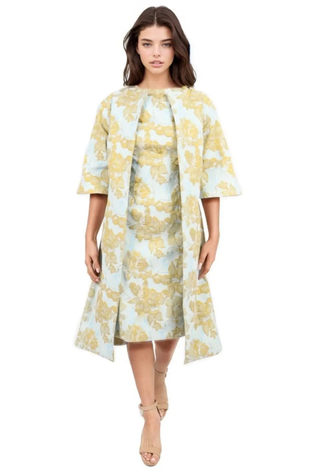Brocade Coat Top Rene Ruiz Collection