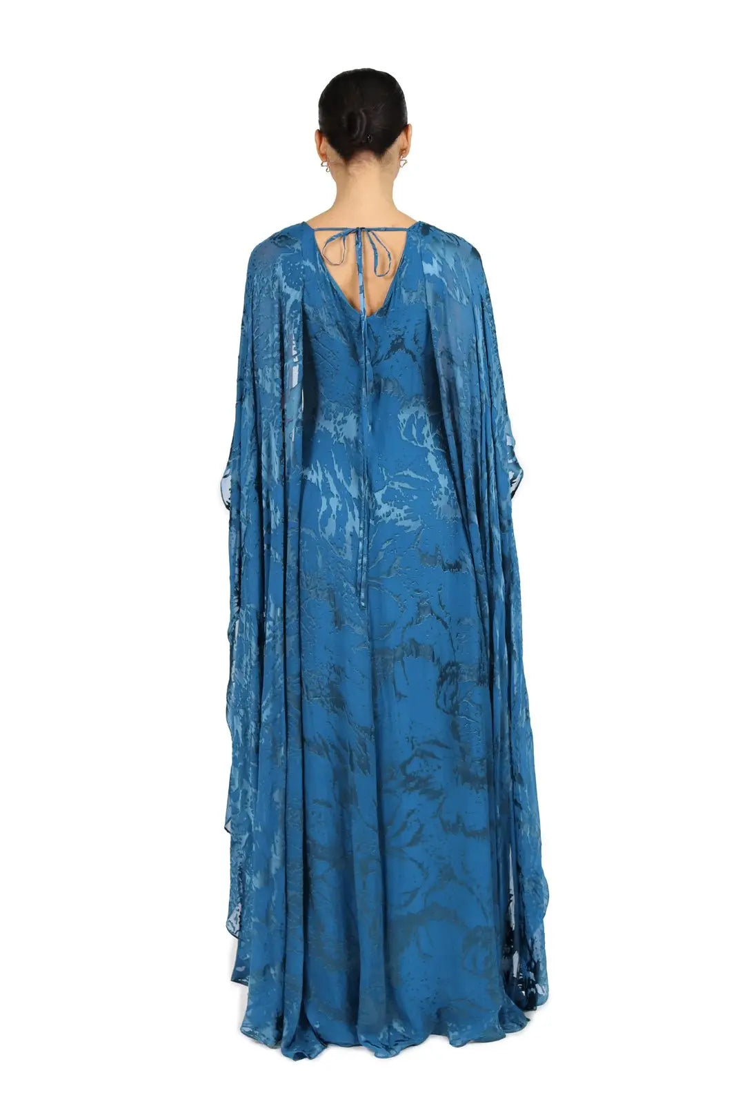 Chiffon Cape Gown