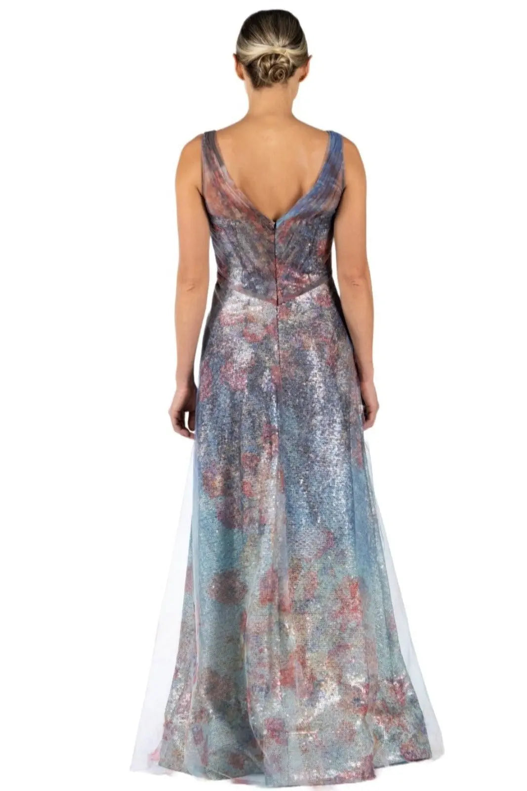 Draped A-Line Gown Gown Rene Ruiz Collection