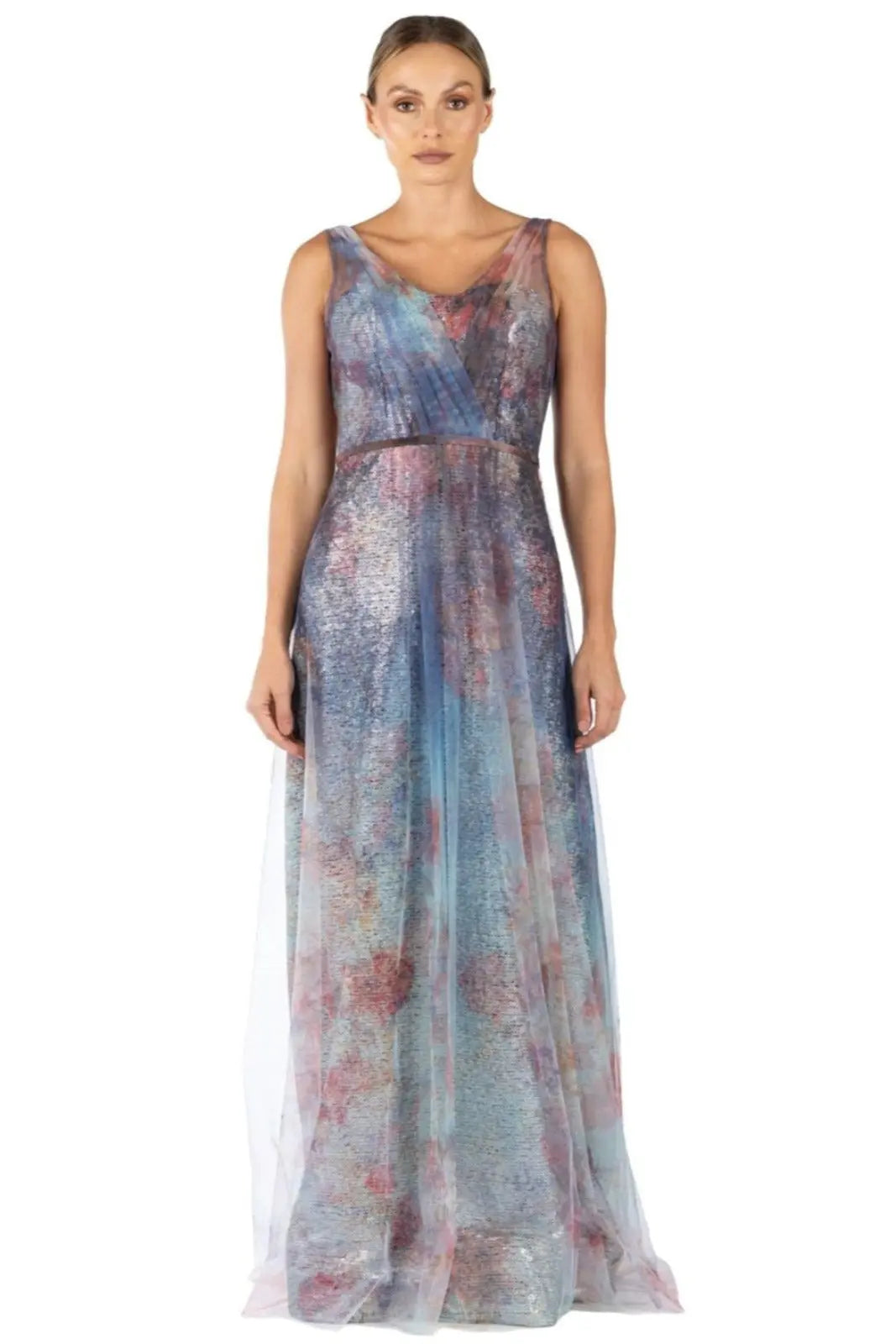 Draped A-Line Gown Gown Rene Ruiz Collection