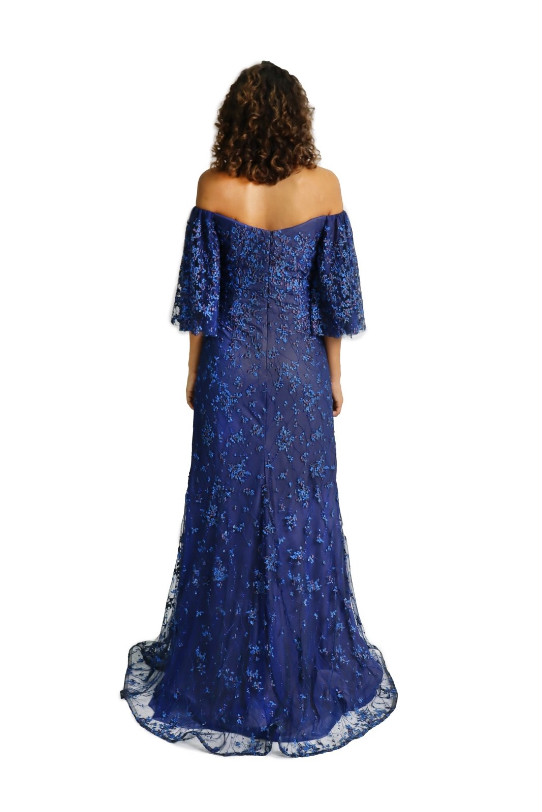 Flamenco Sleeve Fit and Flair Gown