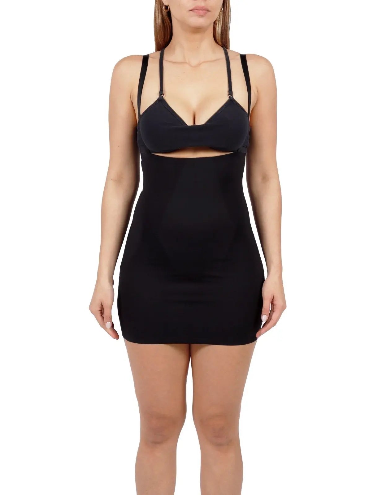 Full Bodysuit Slip Dress Bodysuit Rene Ruiz Collection Black S
