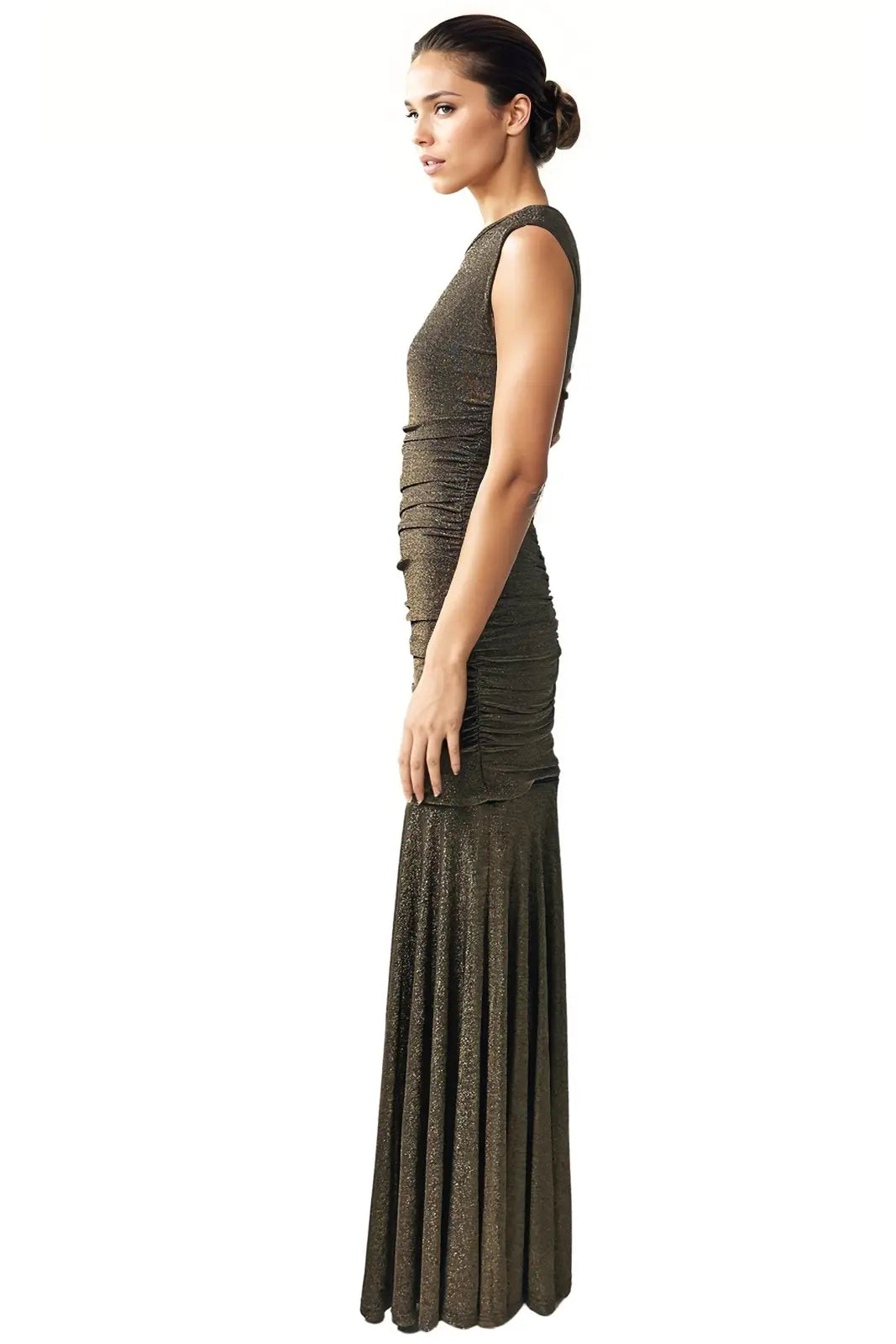 Hand Draped 2 in 1 Zip Off Dress Gown Rene Ruiz Collection