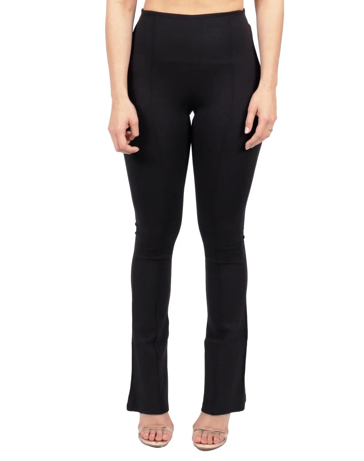 High Rise Flare Leggings Pants Rene Ruiz Collection Black S