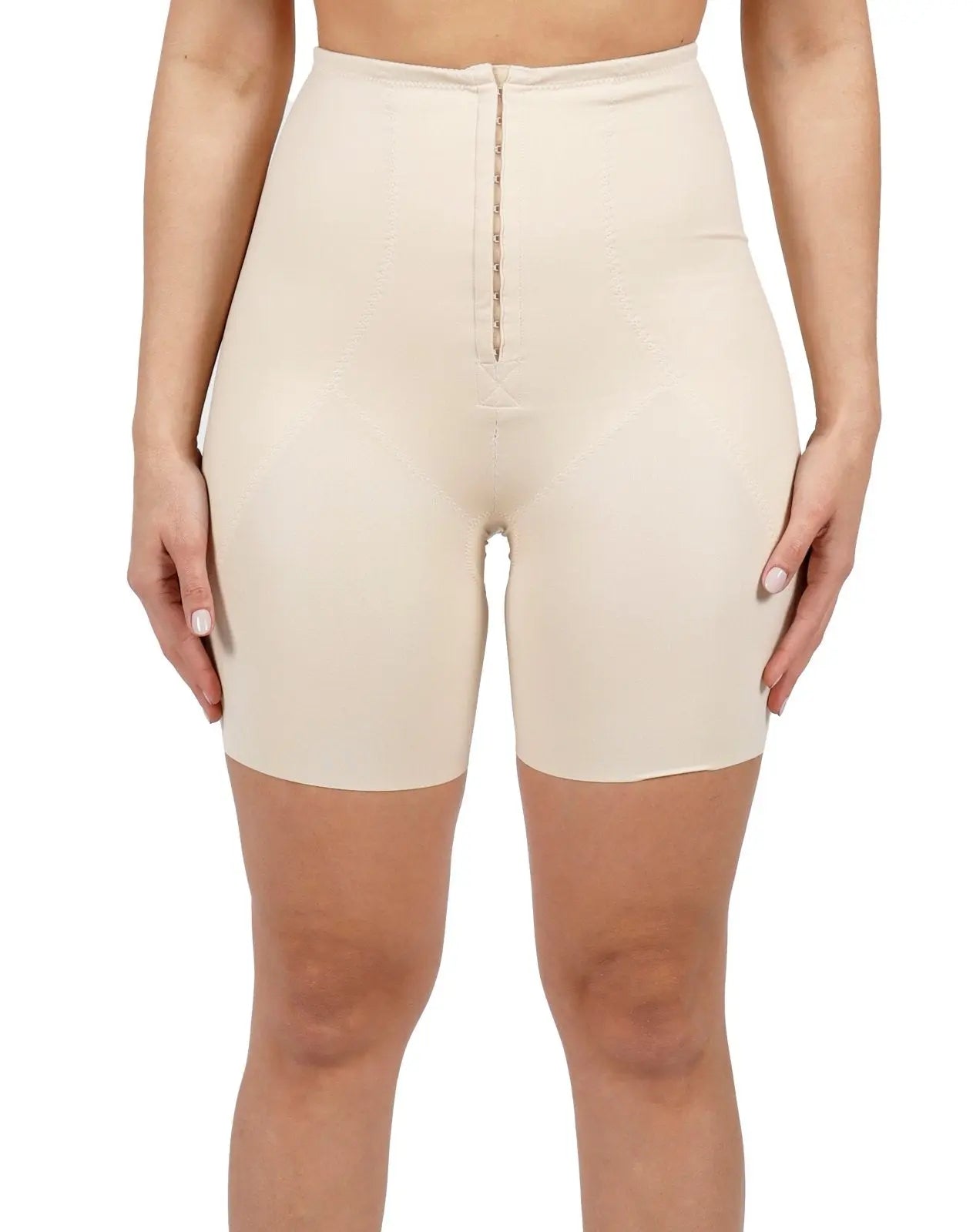 High Waist Shapewear Shorts Shorts Rene Ruiz Collection S Beige