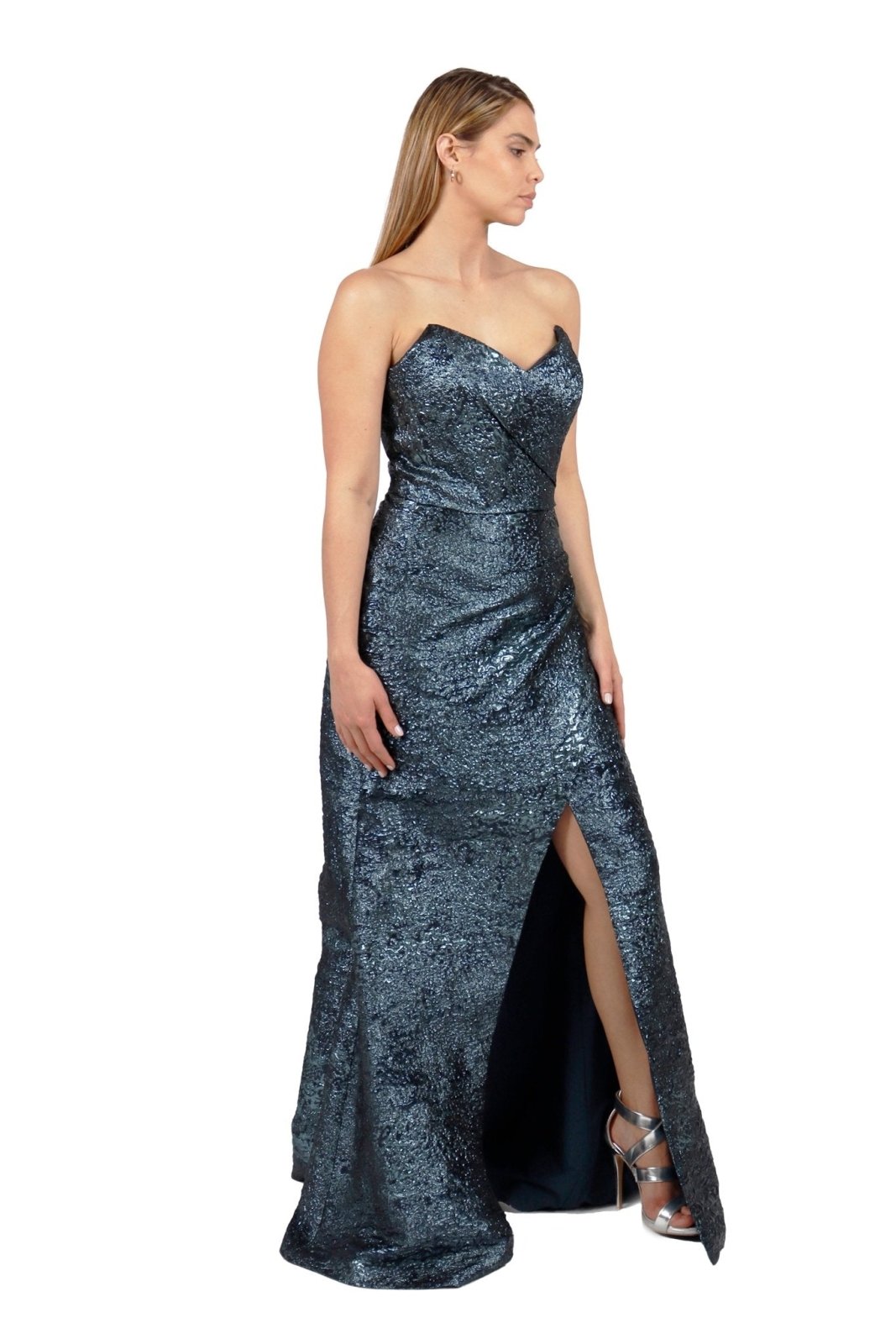 Strapless Fit and Flare Gown