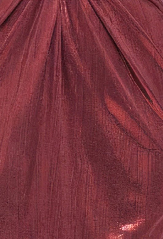 Long Sleeve Draped Gown Gown Rene Ruiz Collection