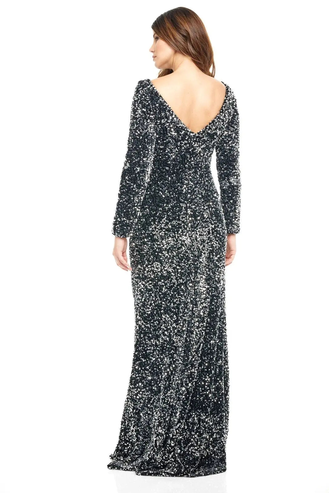 Long Sleeve Gown Gown Rene Ruiz Collection