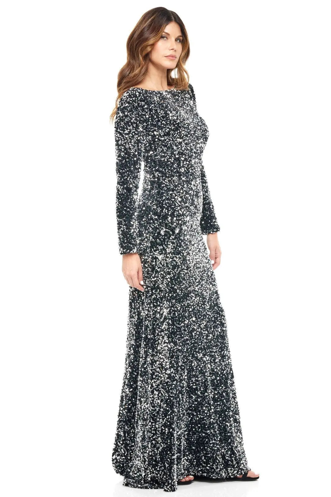 Long Sleeve Gown Gown Rene Ruiz Collection