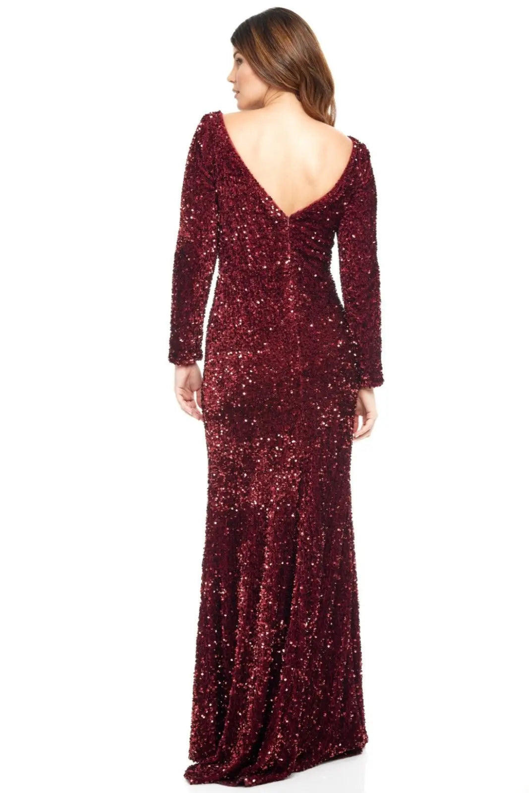 Long Sleeve Gown Gown Rene Ruiz Collection