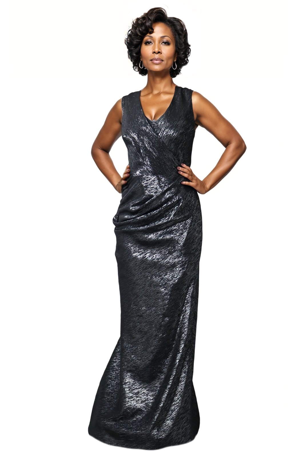 Metallic Stretch Gown
