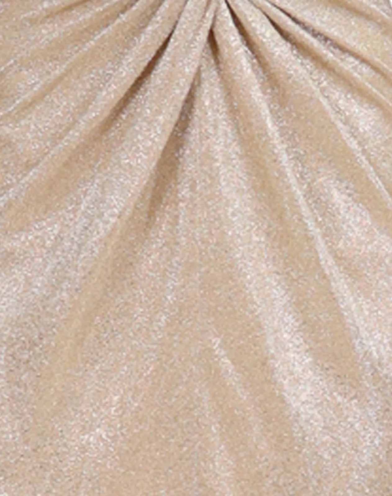 Metallic Twisted Front Mermaid Gown