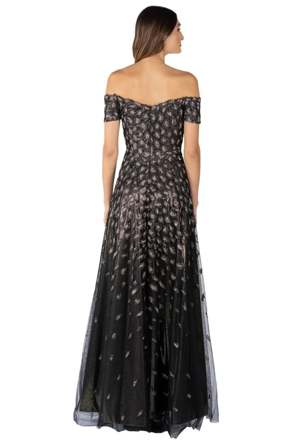 Off the Shoulder A-Line Gown Gown Rene Ruiz Collection